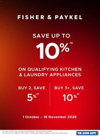 The Good Guys catalogue from 01/10/2026 The Good Guys Fisher & Paykel