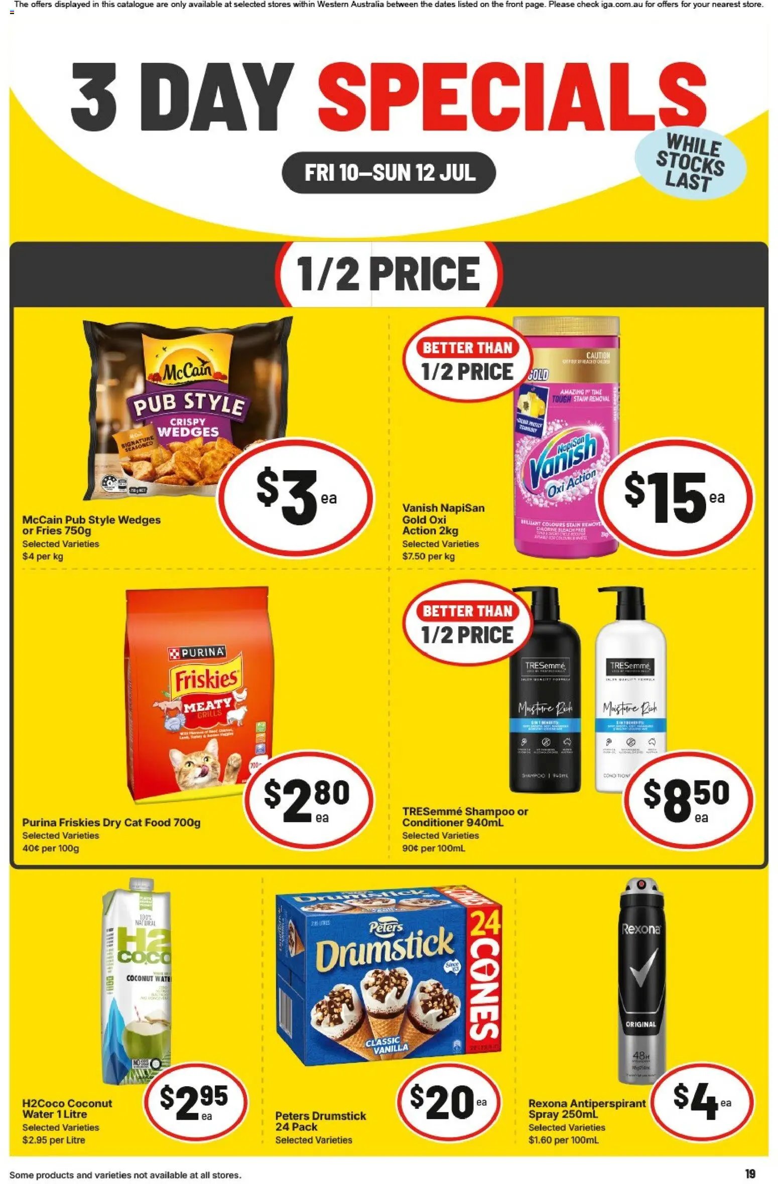 IGA catalogue from 10/07/2026 IGA 3 Day Specials - WA Medium Metro