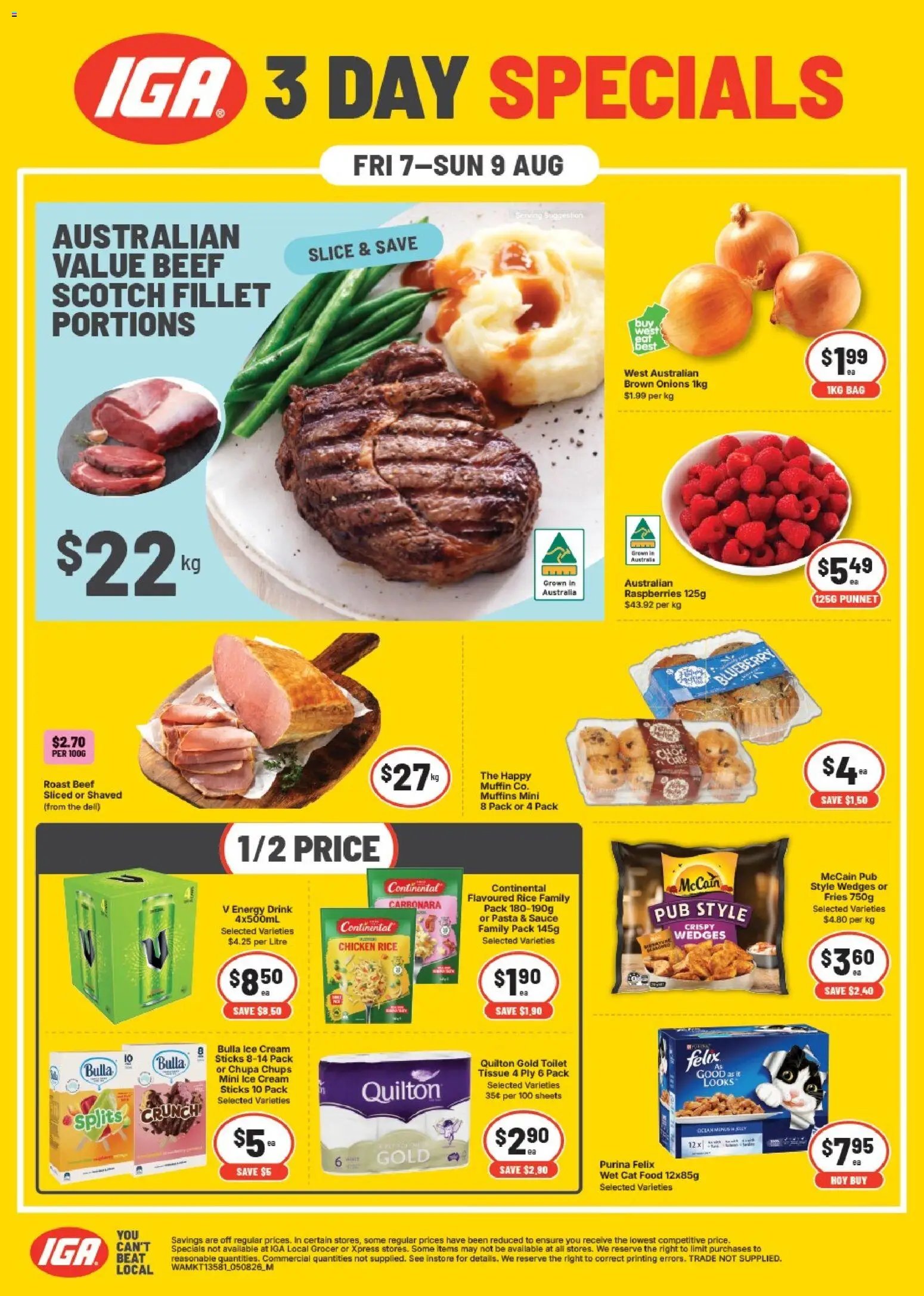 IGA catalogue from 07/08/2026 IGA 3 Day Specials