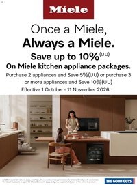 The Good Guys catalogue from 01/10/2026 The Good Guys catalogue Miele