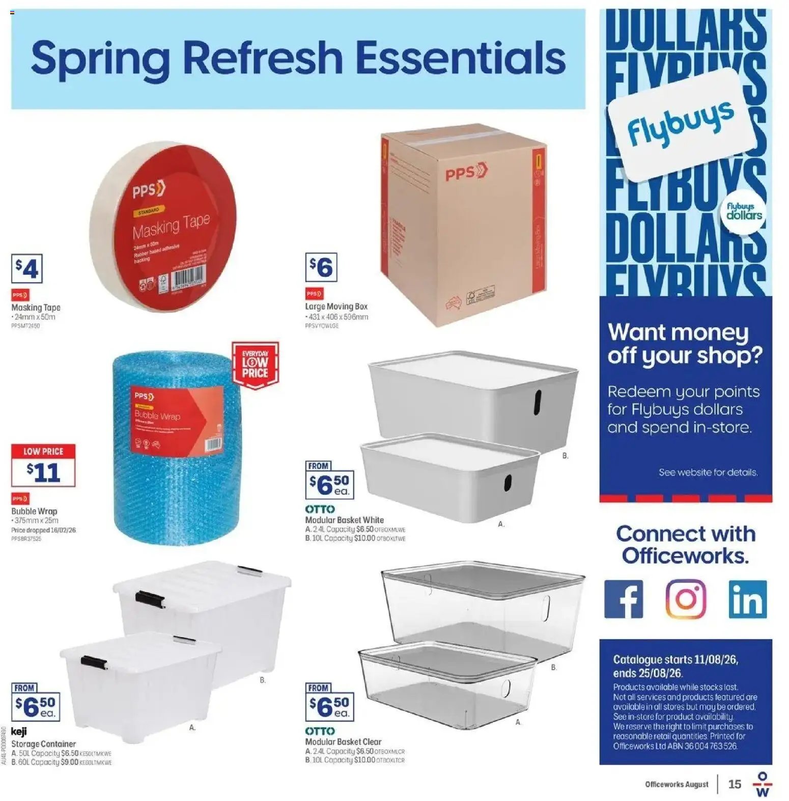 Officeworks catalogue from 11/08/2026 Officeworks catalogue