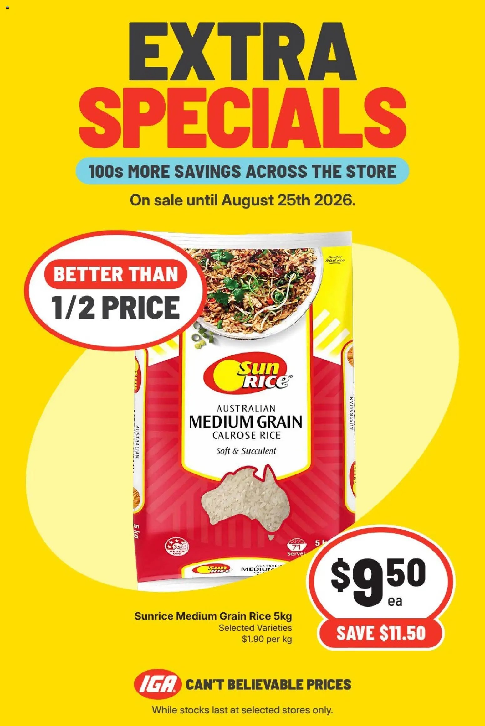 IGA catalogue from 25/08/2026 IGA catalogue Extra specials