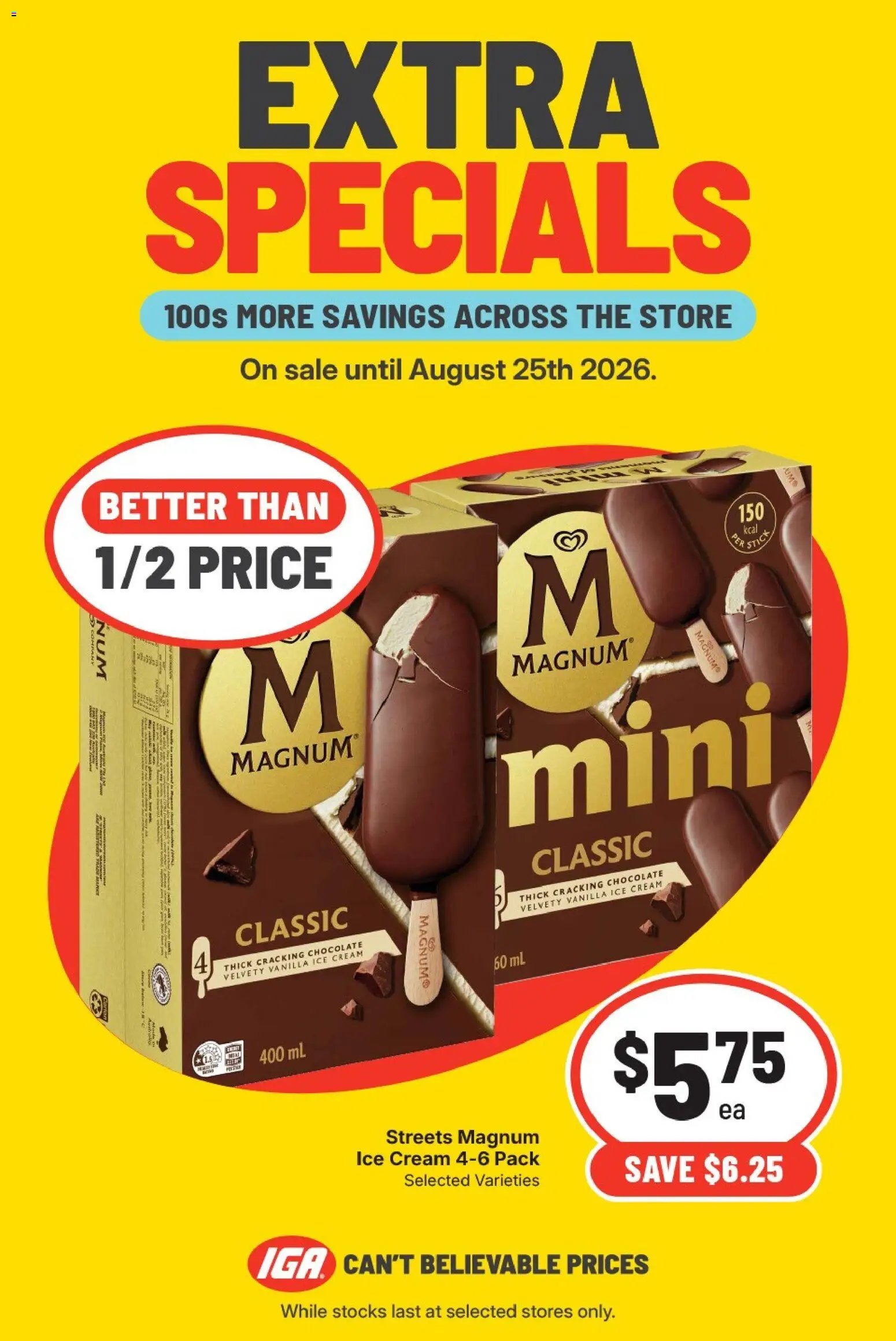 IGA catalogue from 25/08/2026 IGA catalogue Extra specials