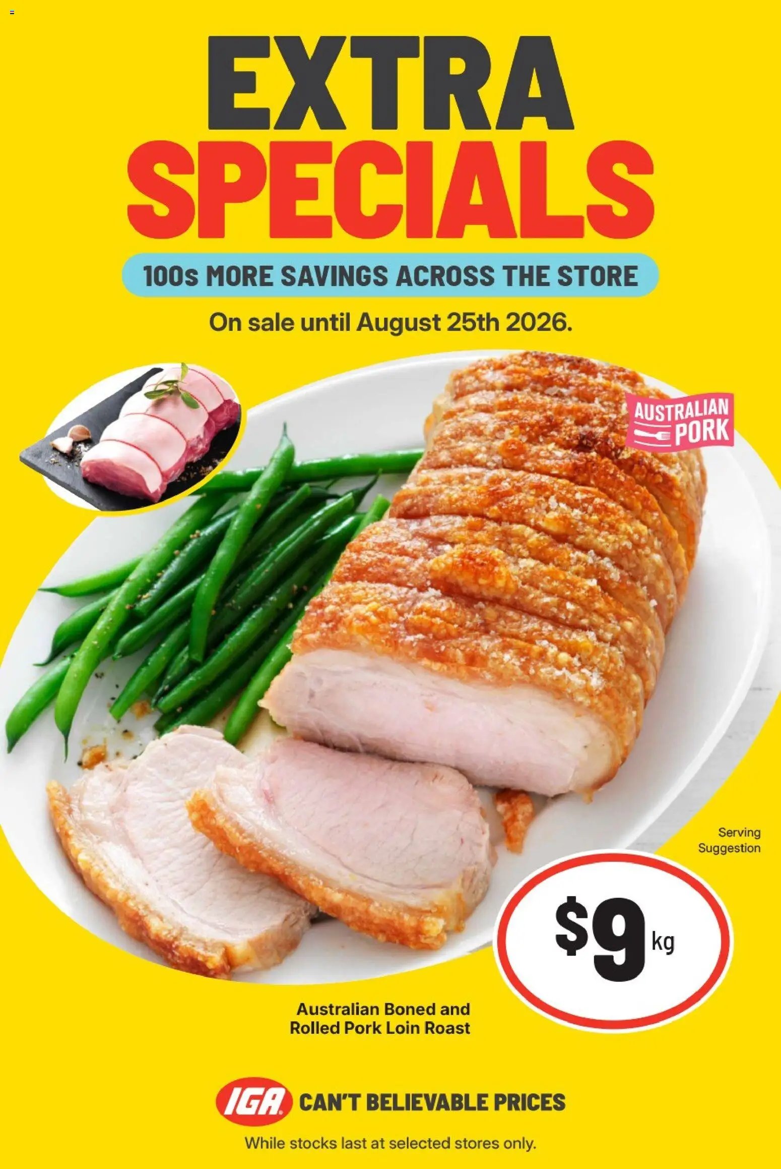 IGA catalogue from 25/08/2026 IGA catalogue Extra specials