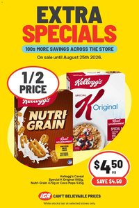 IGA catalogue from 25/08/2026 IGA catalogue Extra specials