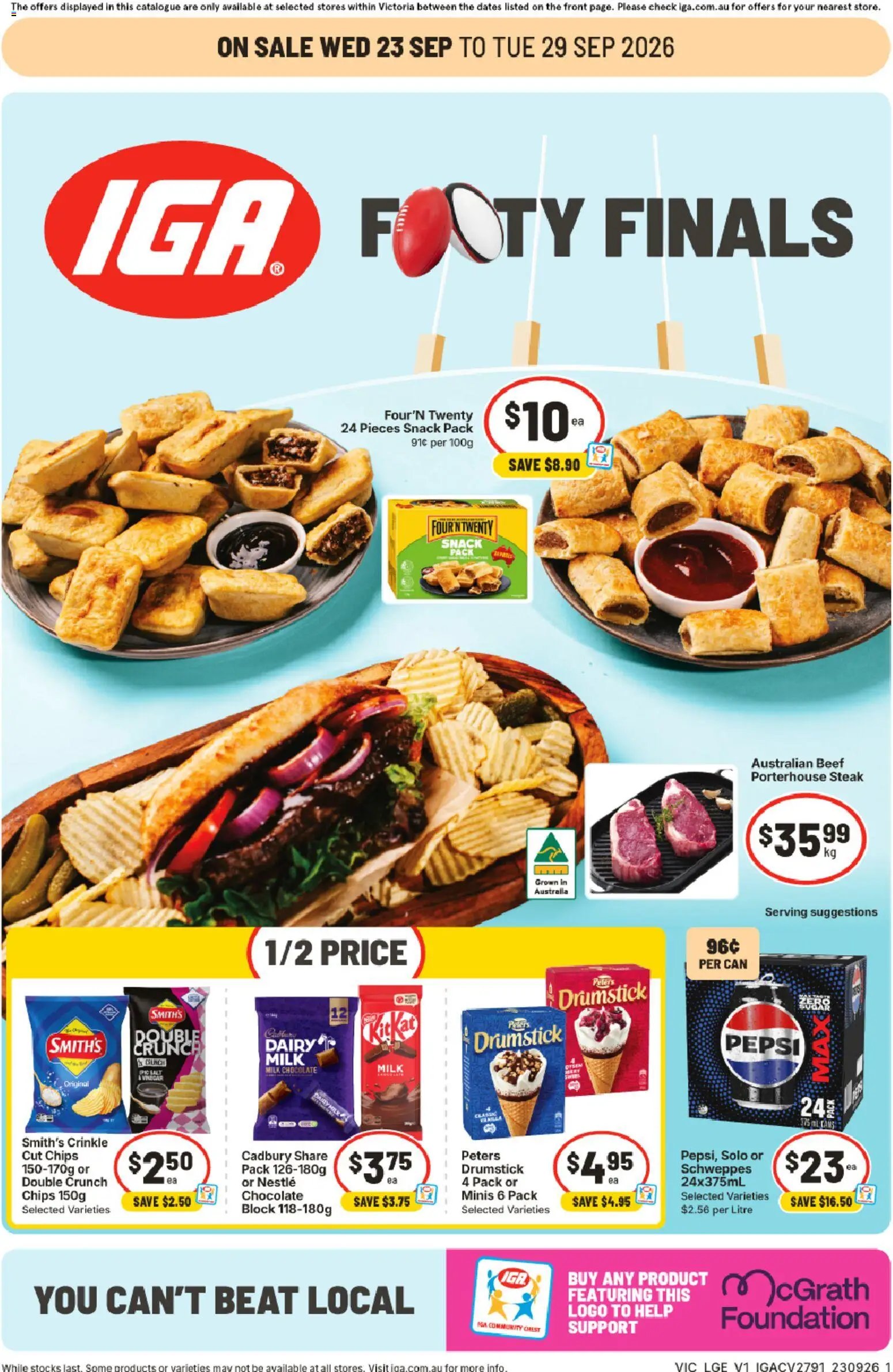 IGA catalogue from 23/09/2026 IGA catalogue