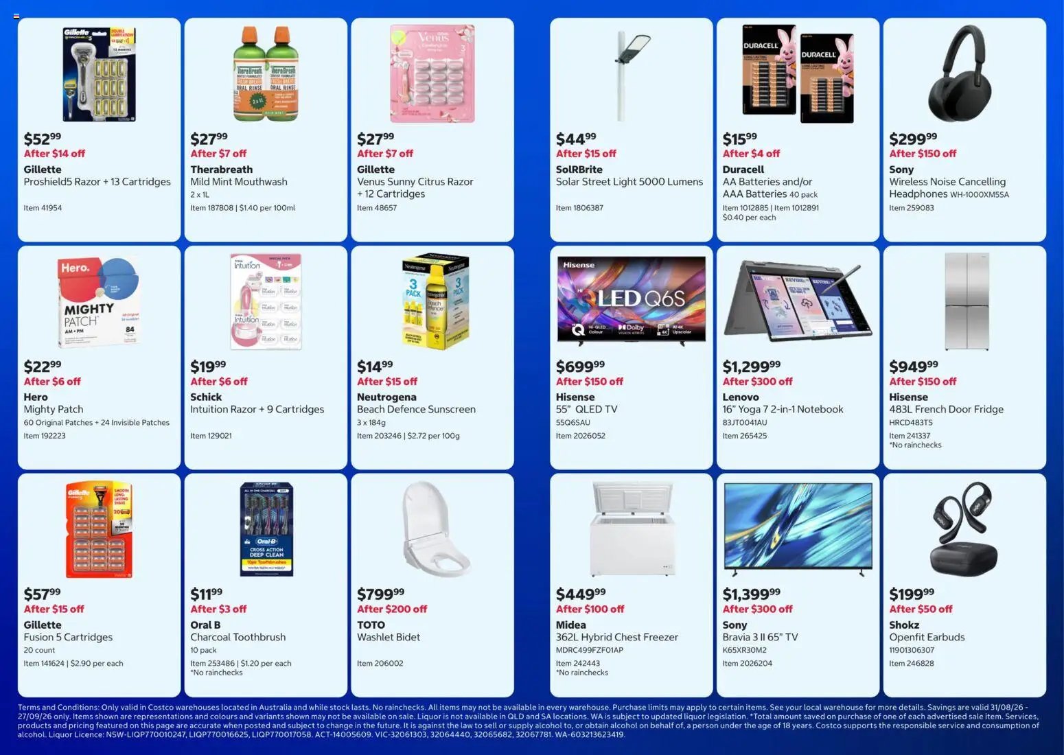 Costco catalogue from 31/08/2026 Costco In-warehouse savings