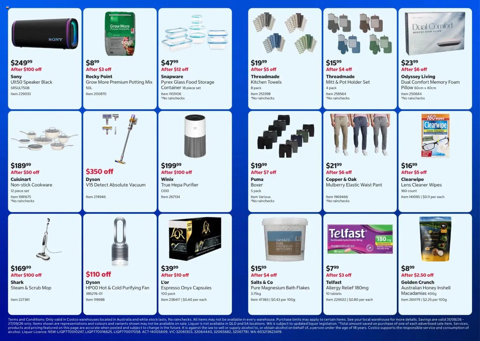 Costco catalogue from 31/08/2026 Costco In-warehouse savings