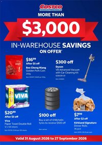 Costco catalogue from 31/08/2026 Costco In-warehouse savings