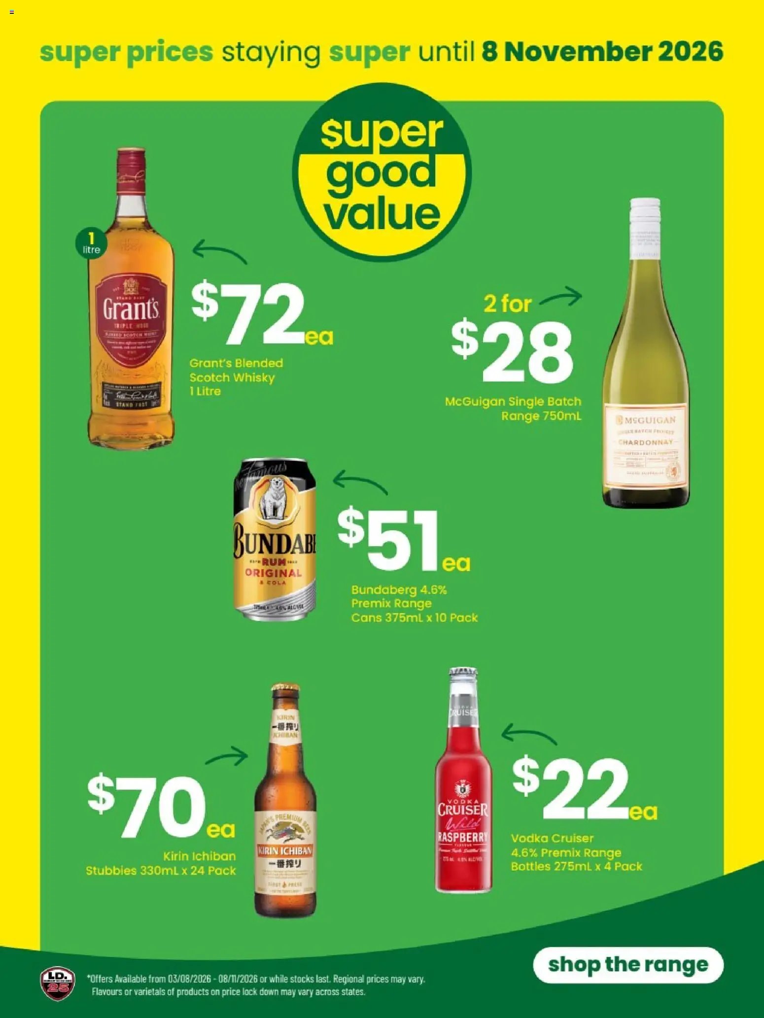The Bottle-O catalogue from 31/08/2026 The Bottle-O catalogue BREMER BAY