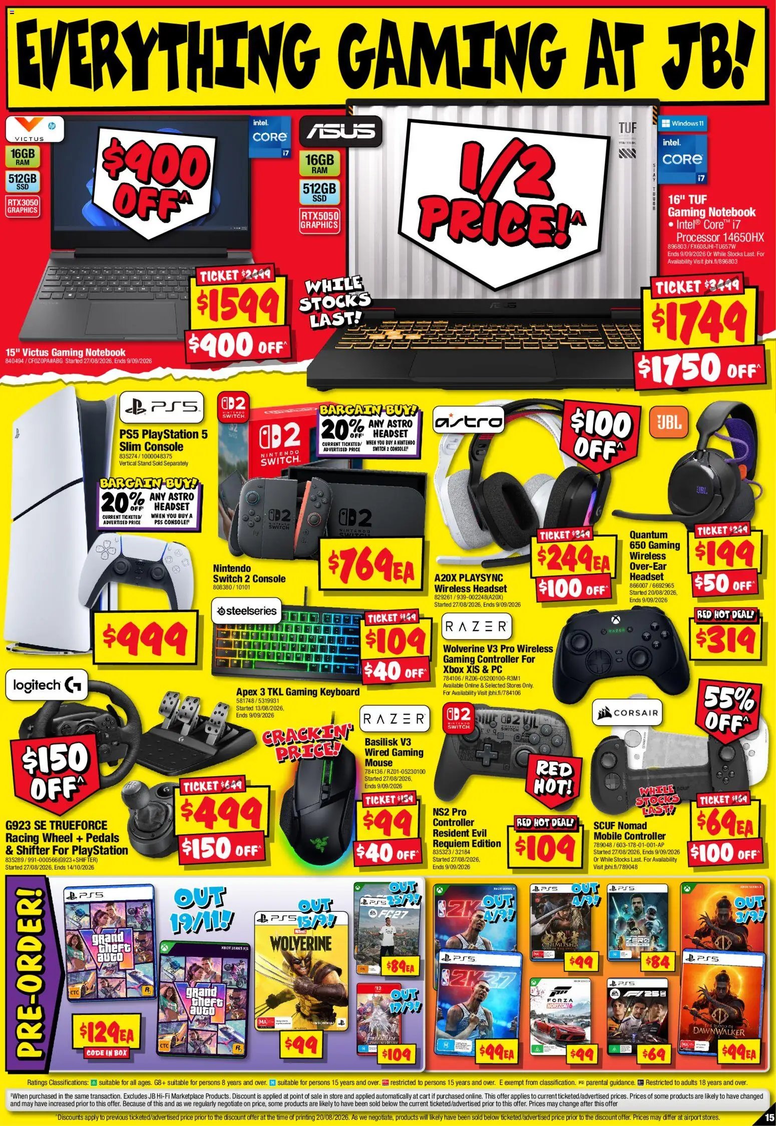 JB Hi-Fi catalogue from 03/09/2026 JB Hi-Fi Last Deals for Dad