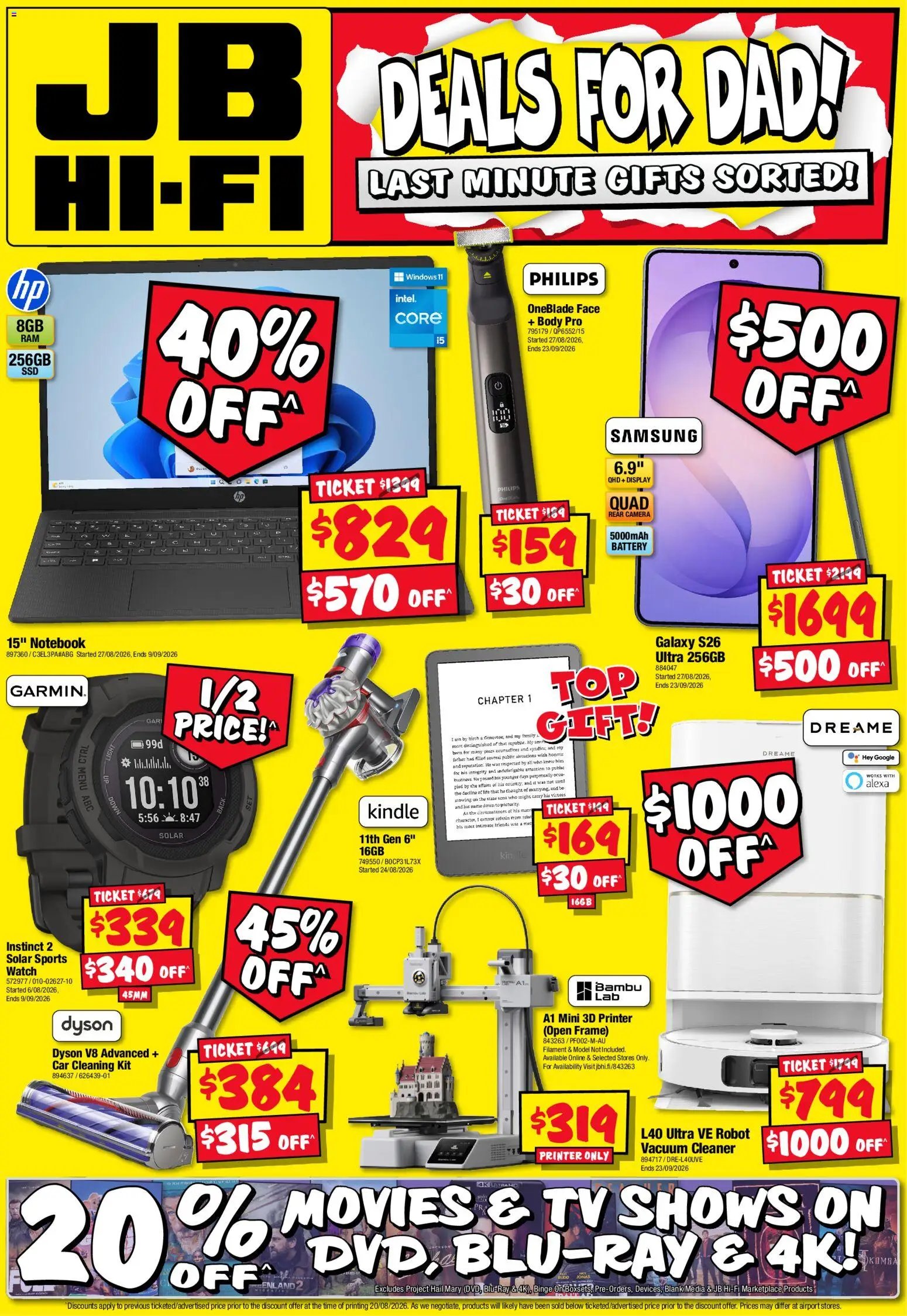 JB Hi-Fi catalogue from 03/09/2026 JB Hi-Fi Last Deals for Dad
