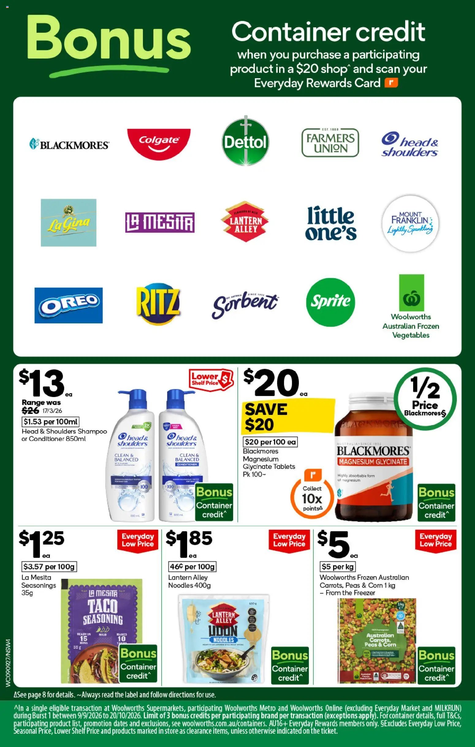 Woolworths catalogue from 09/09/2026 Woolworths catalogue
