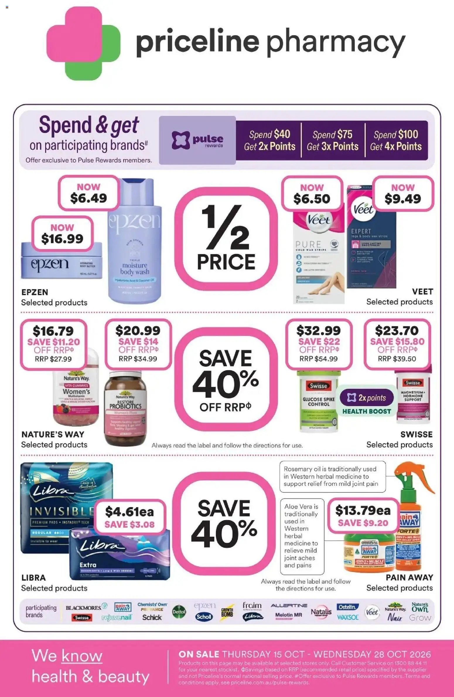 Priceline Pharmacy catalogue Baulkham Hills valid from 15/10/2026 - Latest Specials & Offers