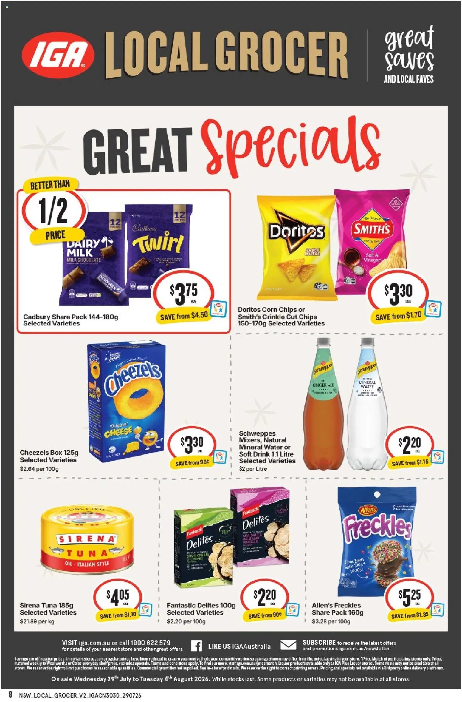 IGA catalogue from 29/07/2026 IGA Local Grocer NSW