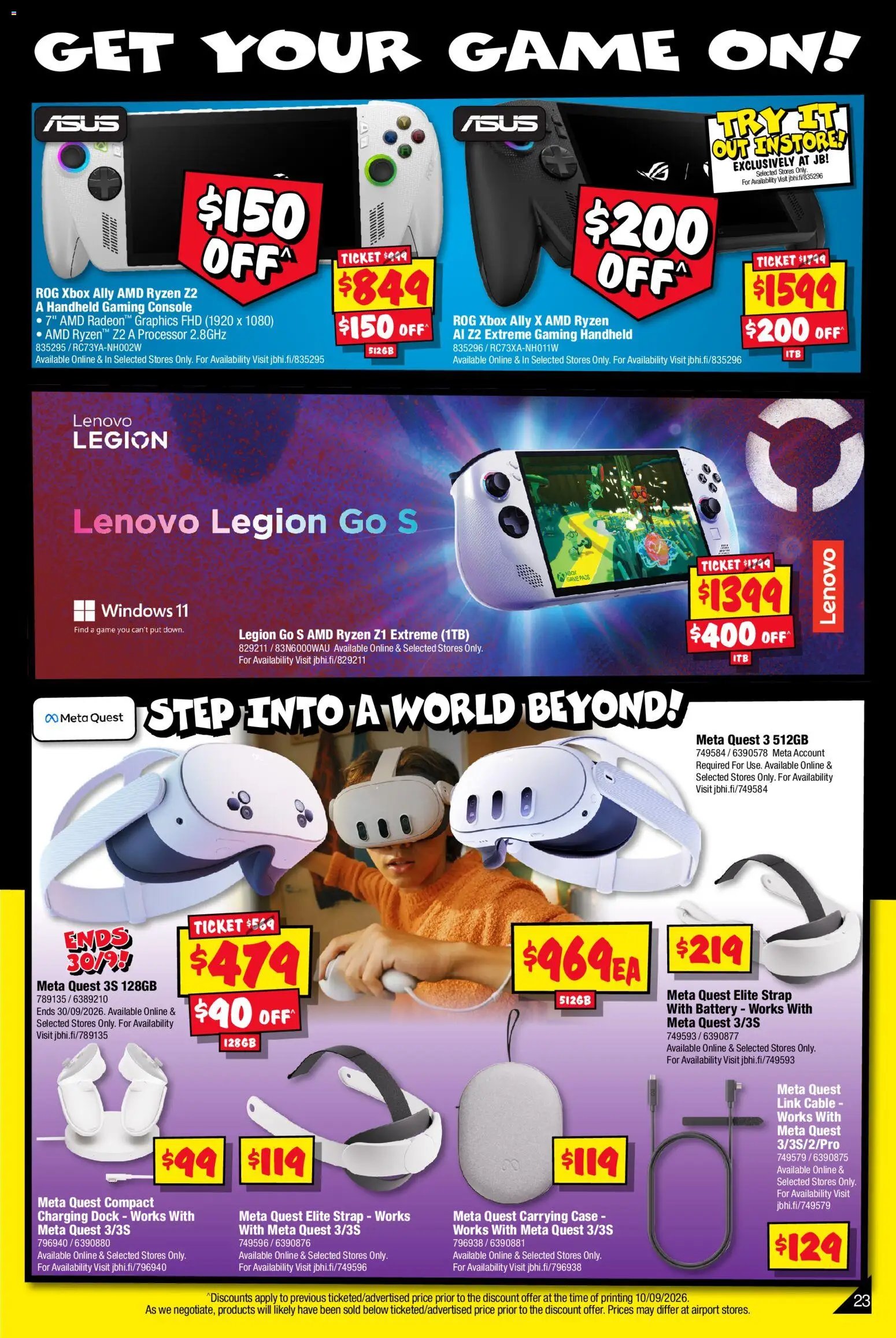 JB Hi-Fi catalogue from 24/09/2026 JB Hi-Fi catalogue Mega Gaming Sale