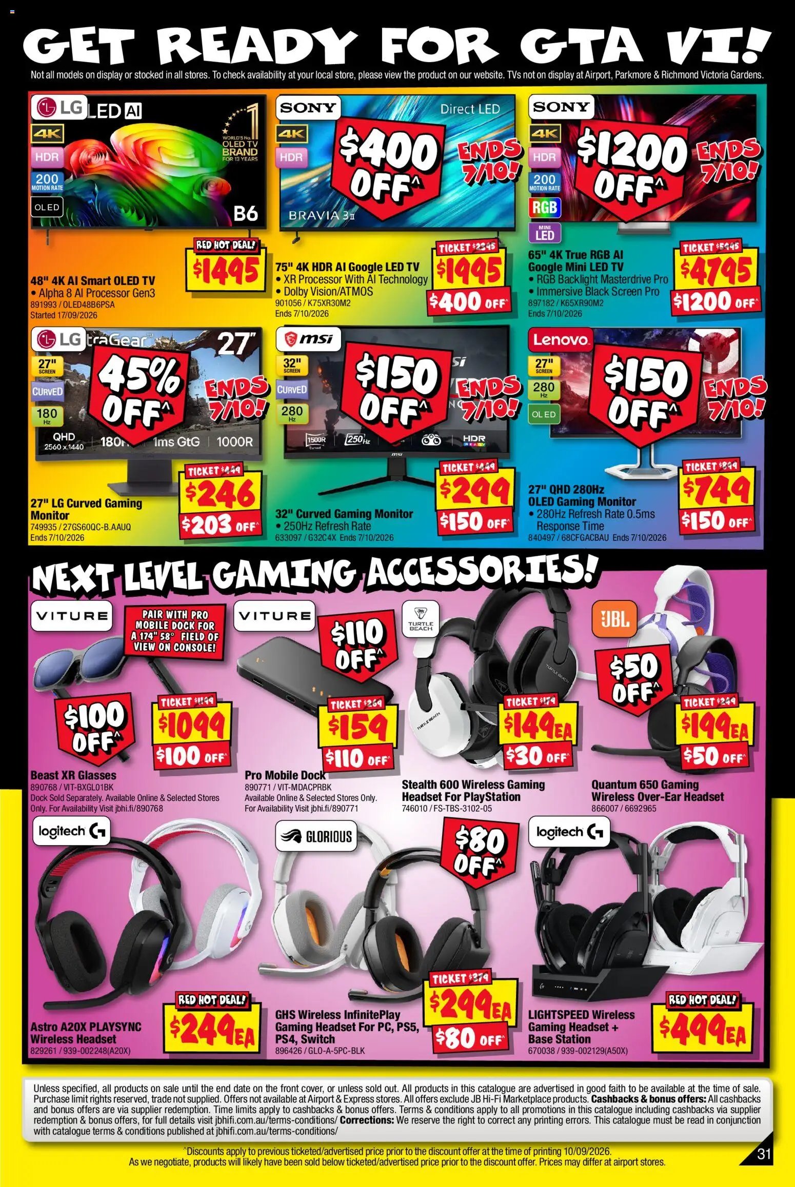JB Hi-Fi catalogue from 24/09/2026 JB Hi-Fi catalogue Mega Gaming Sale