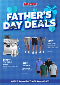 Costco catalogue from 17/08/2026 Costco catalogue Fathers Day Deals