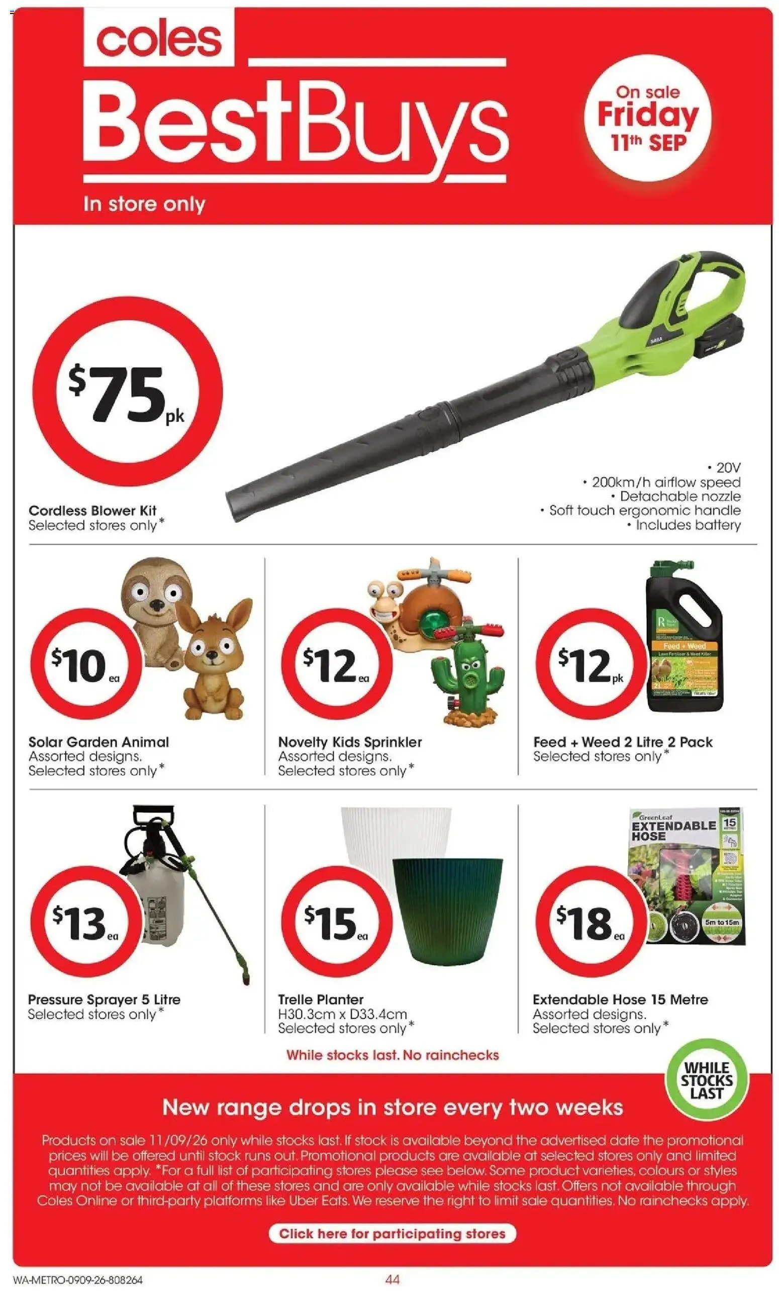 Coles catalogue from 09/09/2026 Coles catalogue WA