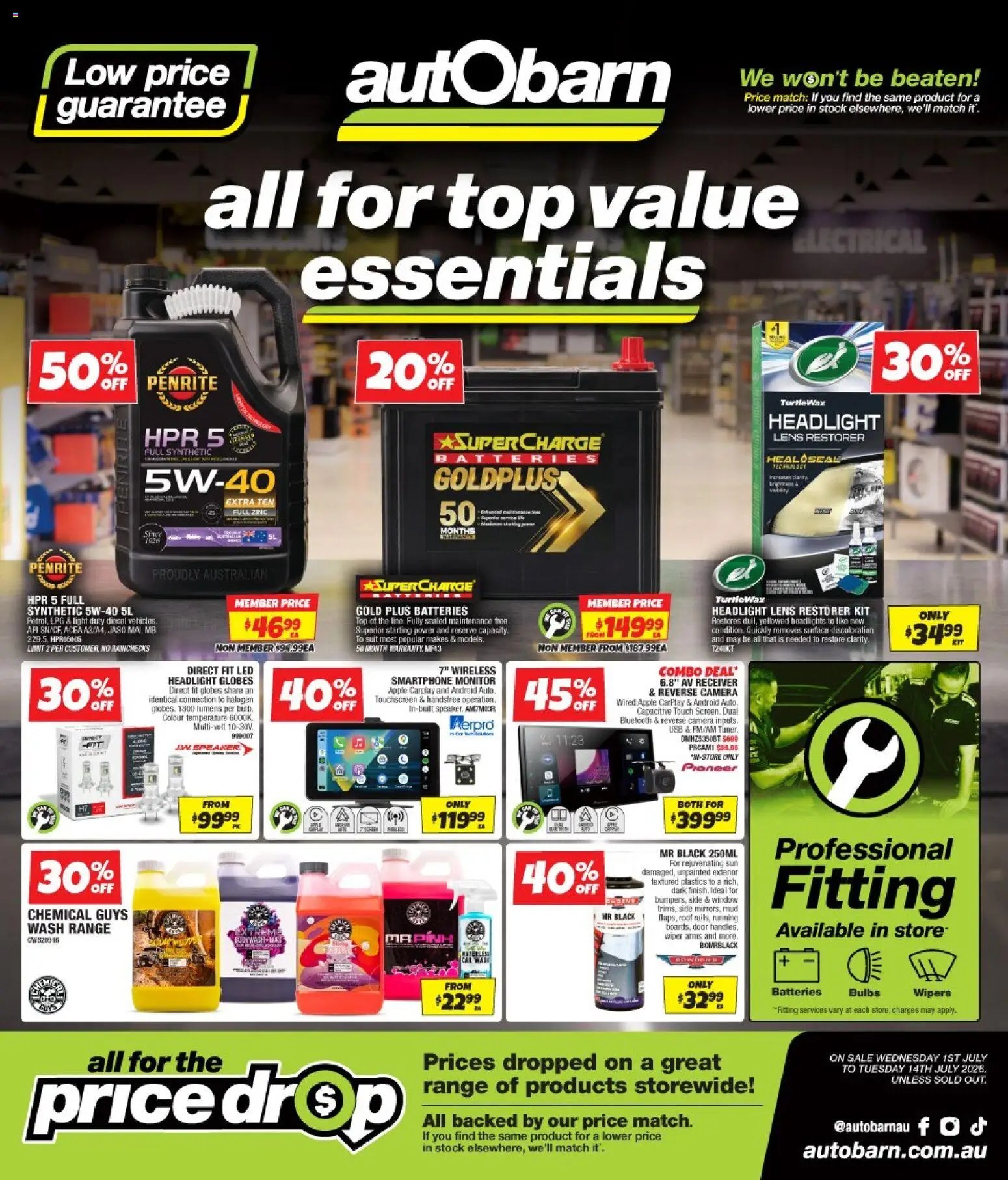 Autobarn catalogue from 01/07/2026 Autobarn catalogue