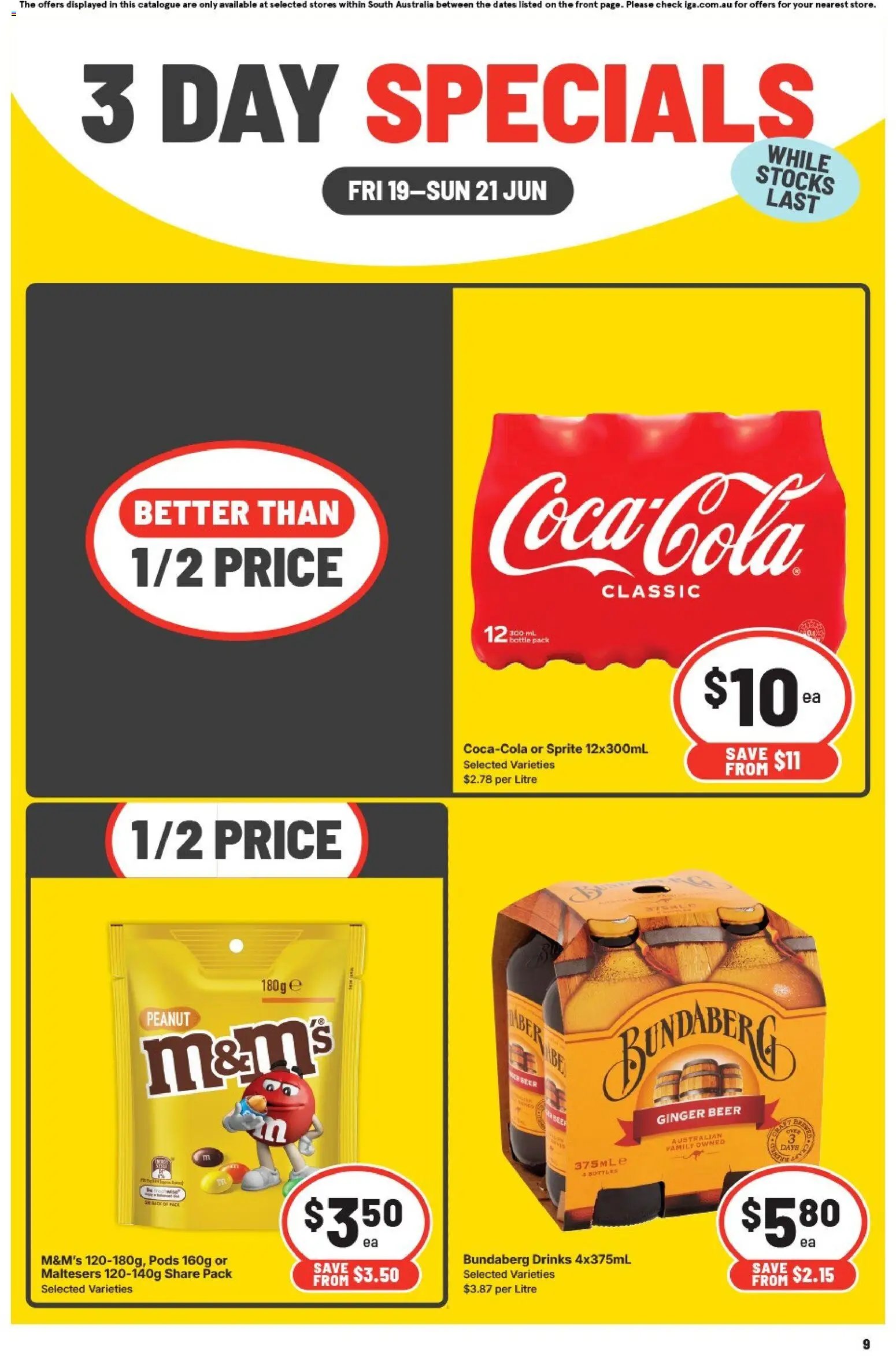 IGA catalogue from 19/06/2026 IGA 3 Day Specials SA