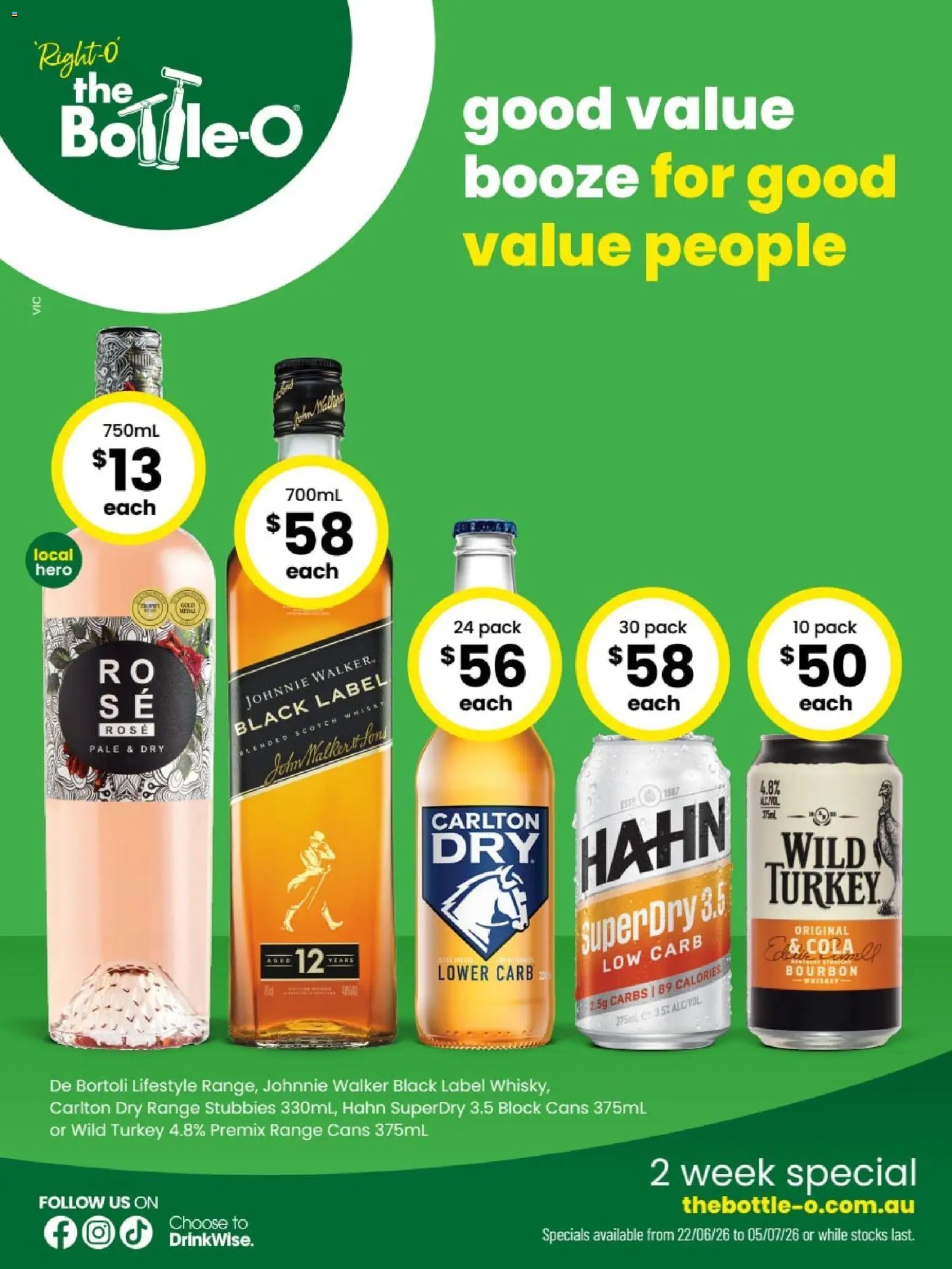 The Bottle-O catalogue from 22/06/2026 The Bottle-O catalogue BAIRNSDALE