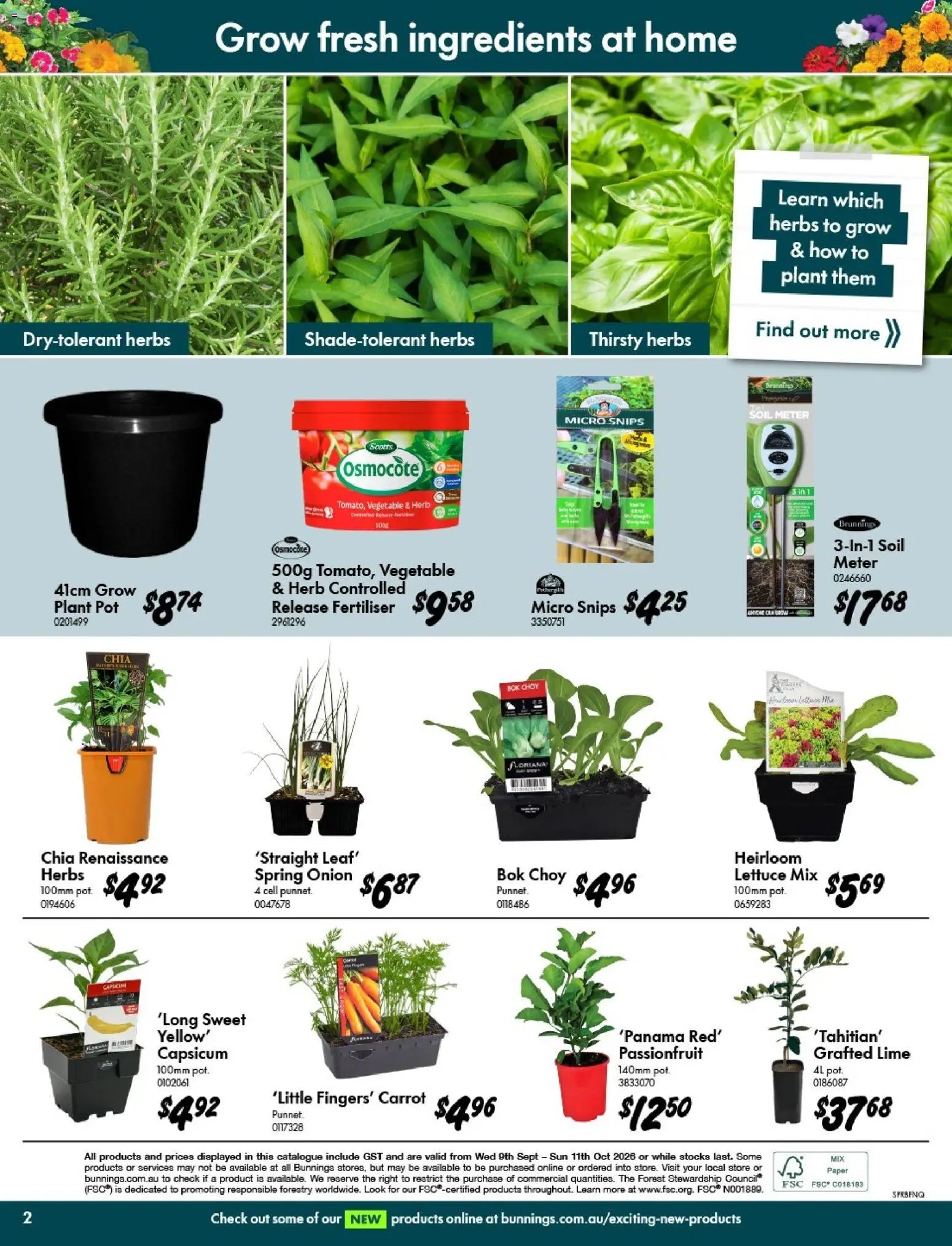 Bunnings Warehouse catalogue from 09/09/2026 Bunnings Warehouse - Outdoor Projects Start Here