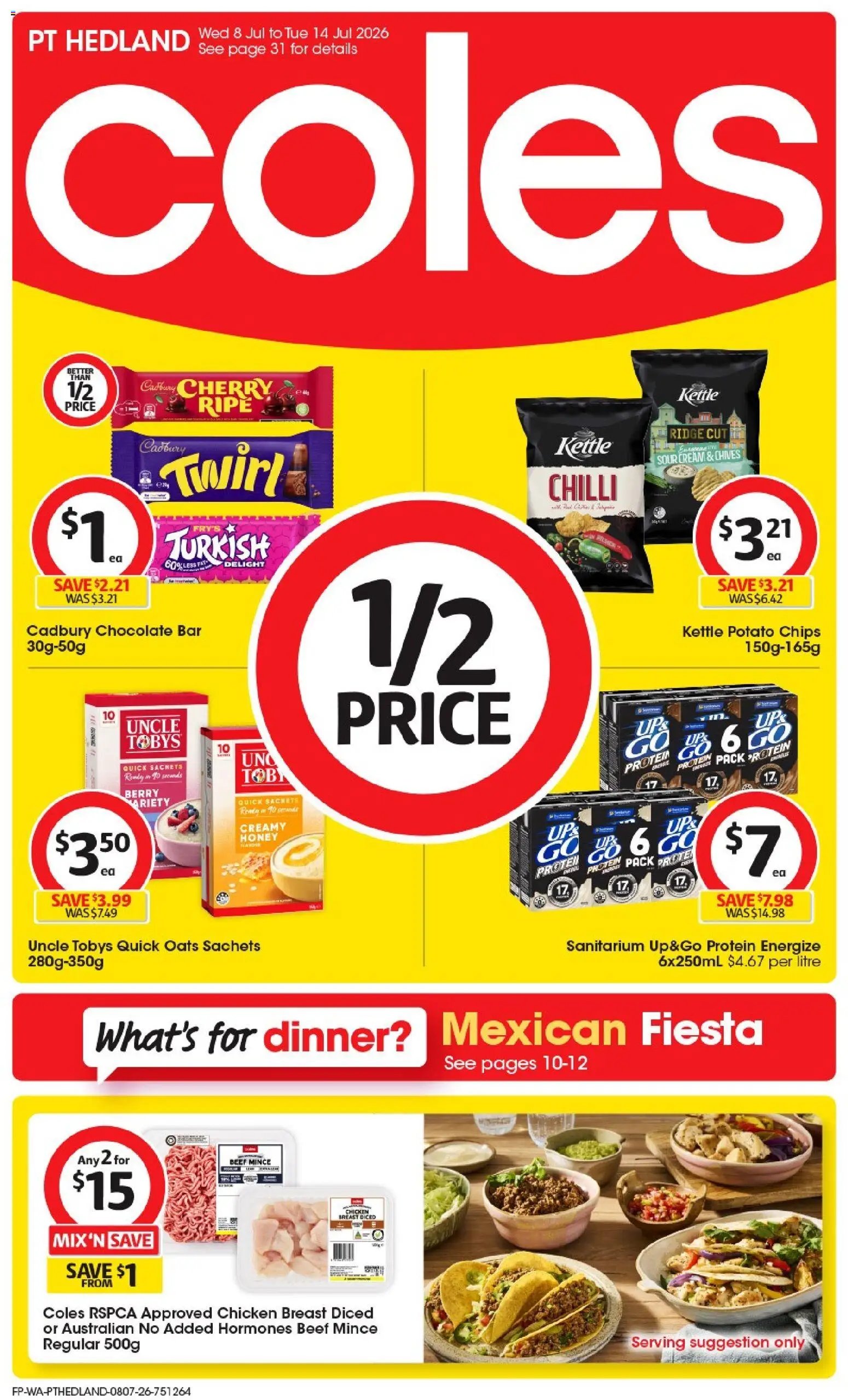 Coles catalogue from 08/07/2026 Coles catalogue PT Hedland