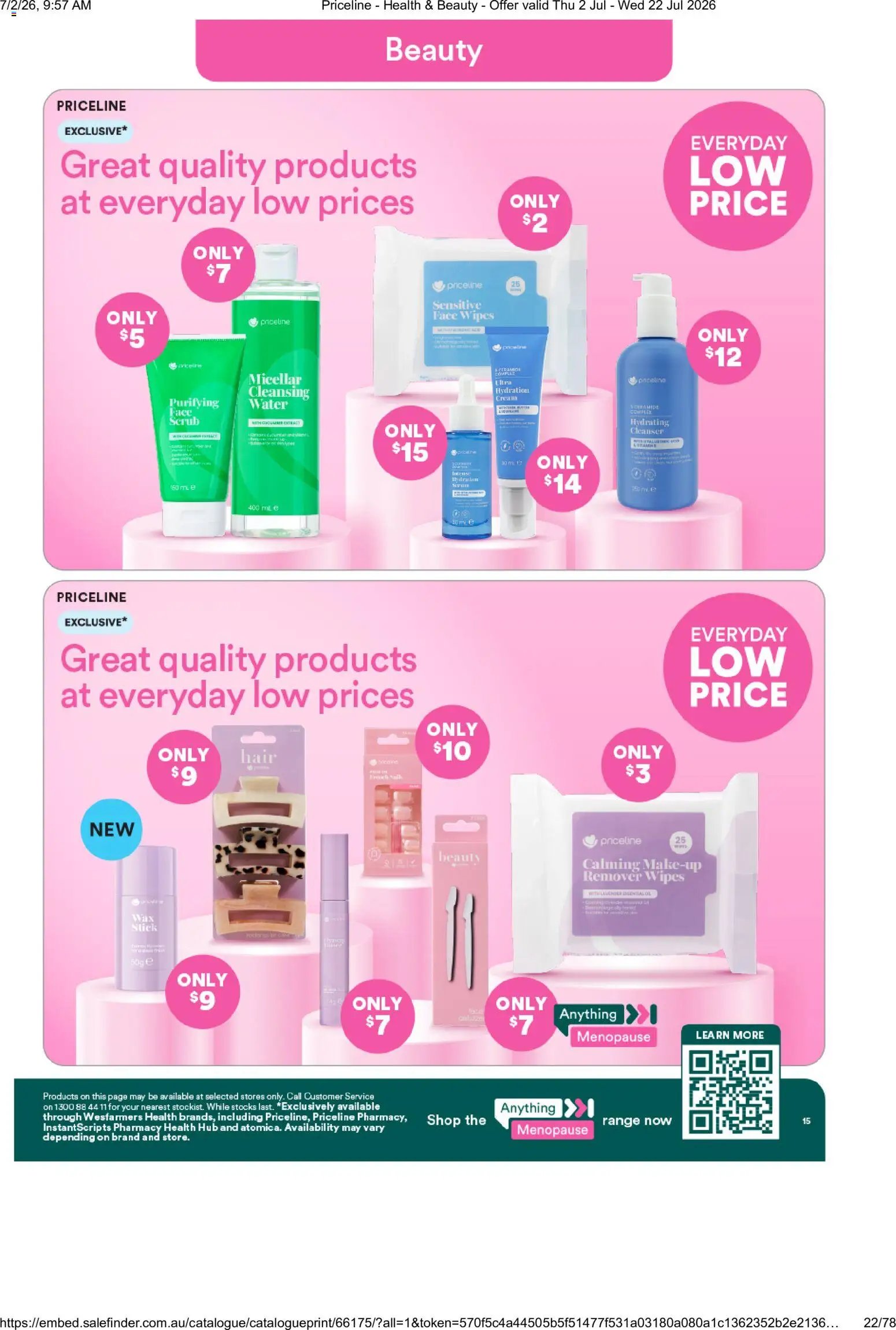Priceline Pharmacy catalogue from 02/07/2026 Priceline Pharmacy catalogue