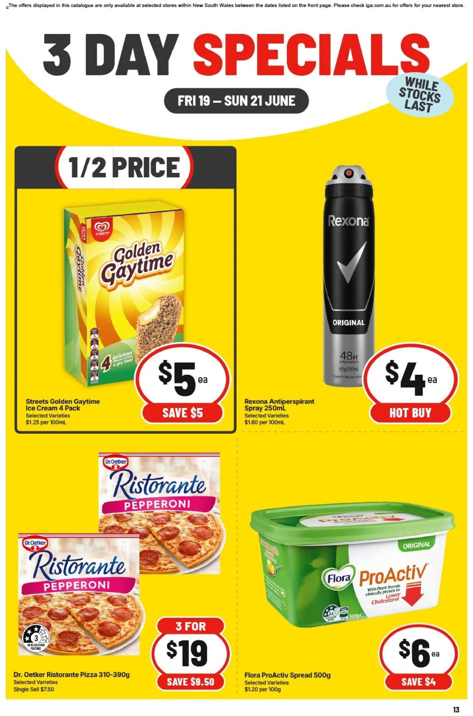 IGA catalogue from 19/06/2026 IGA 3 Day Specials NSW
