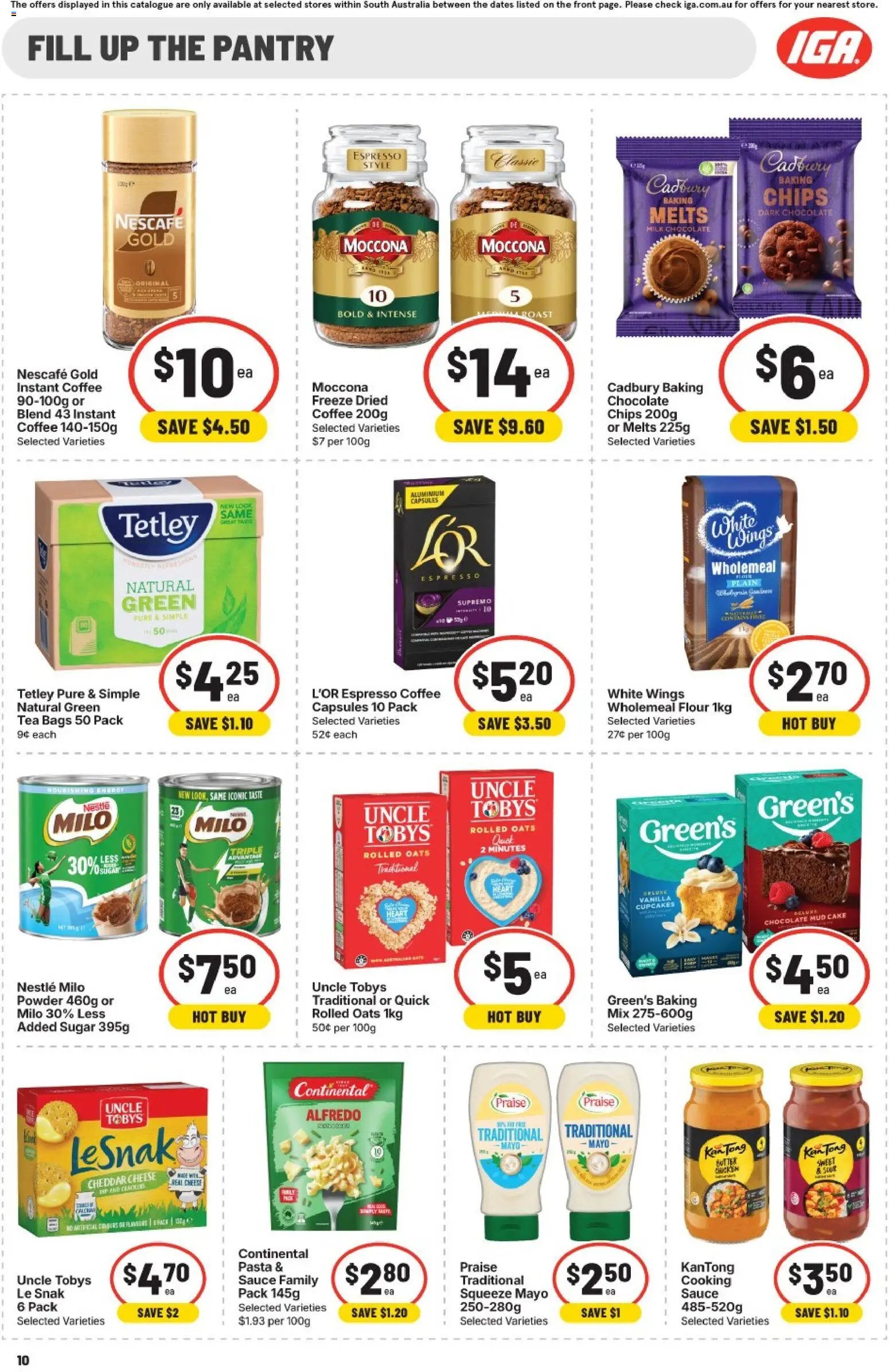 IGA catalogue from 07/10/2026 IGA catalogue SA