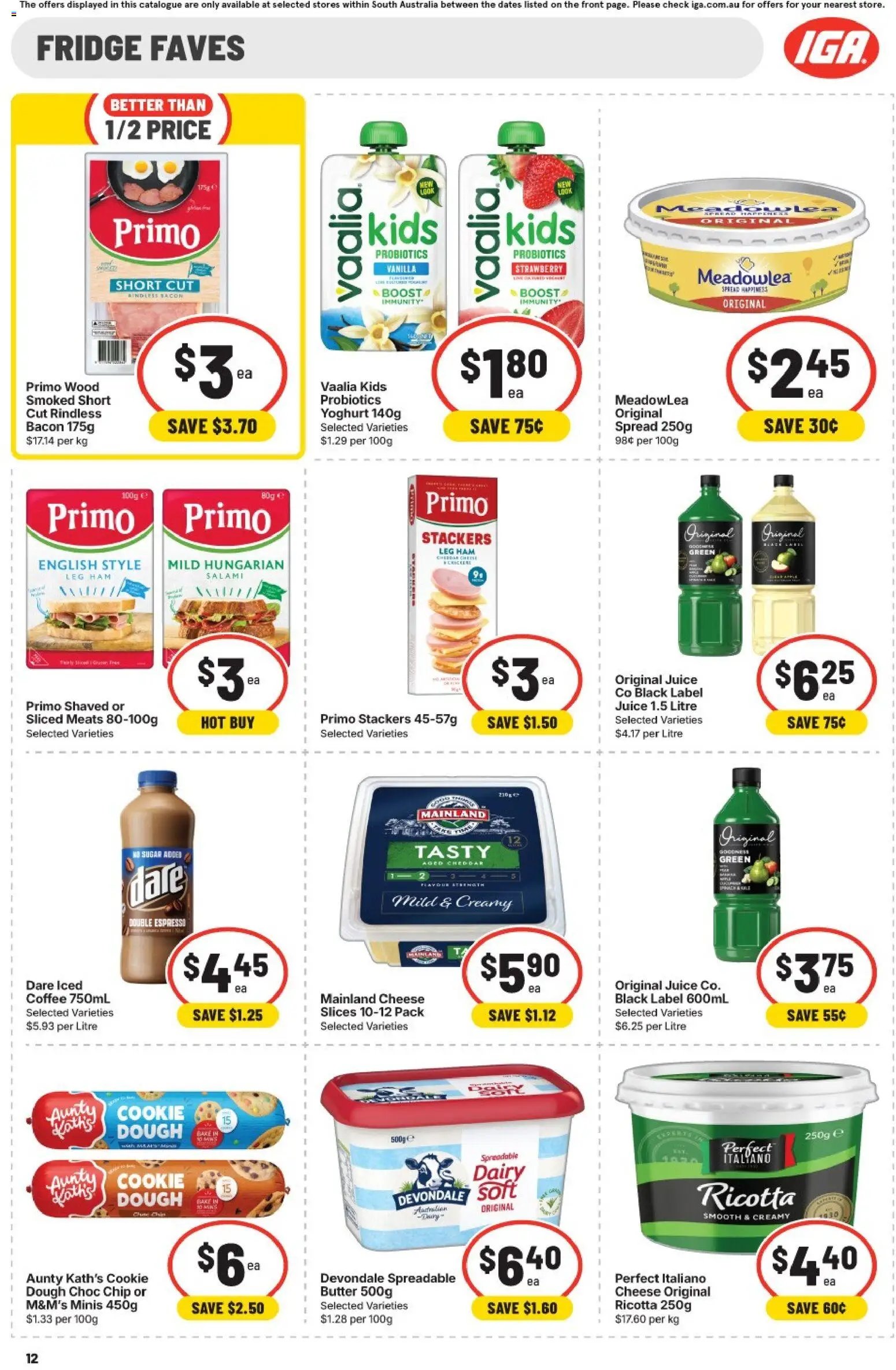 IGA catalogue from 07/10/2026 IGA catalogue SA
