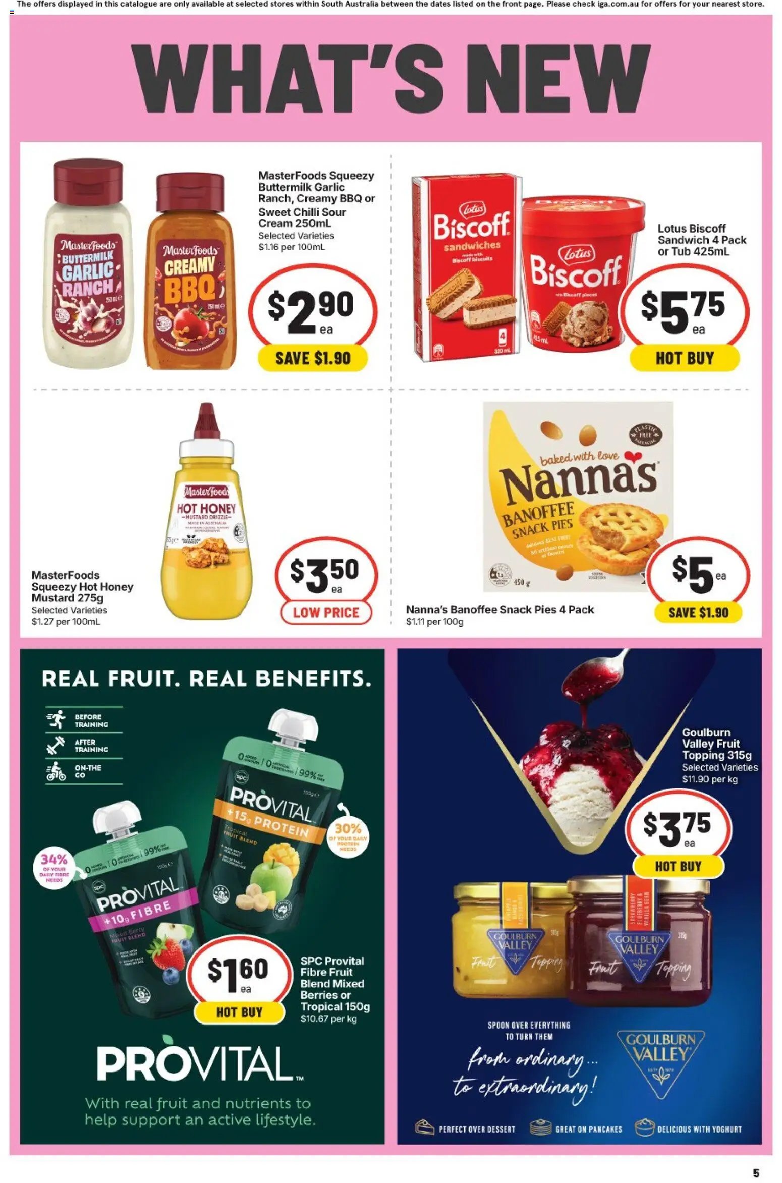 IGA catalogue from 07/10/2026 IGA catalogue SA