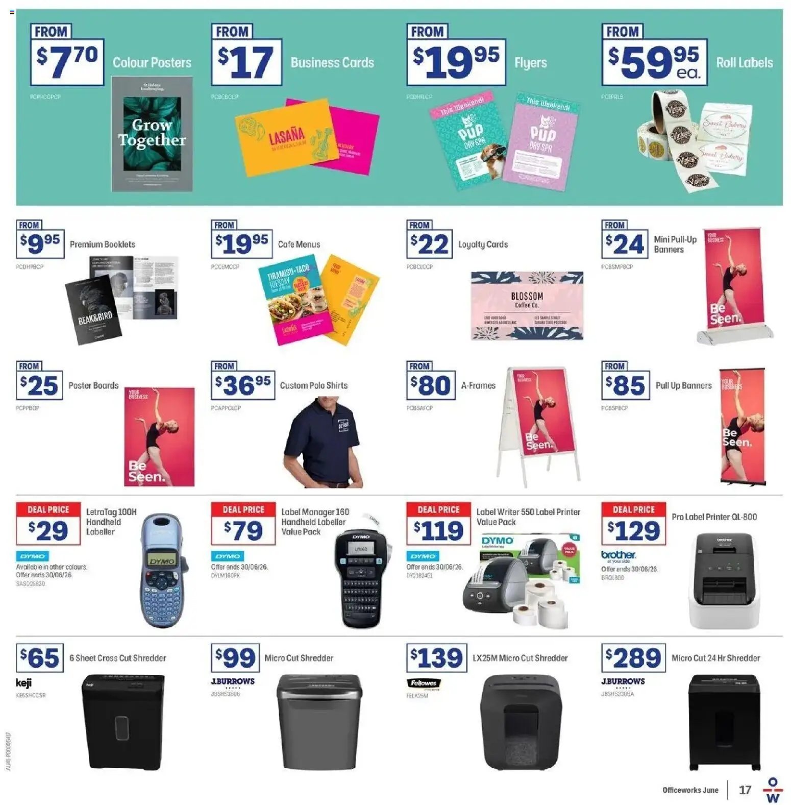 Officeworks catalogue from 10/06/2026 EOFY Deals