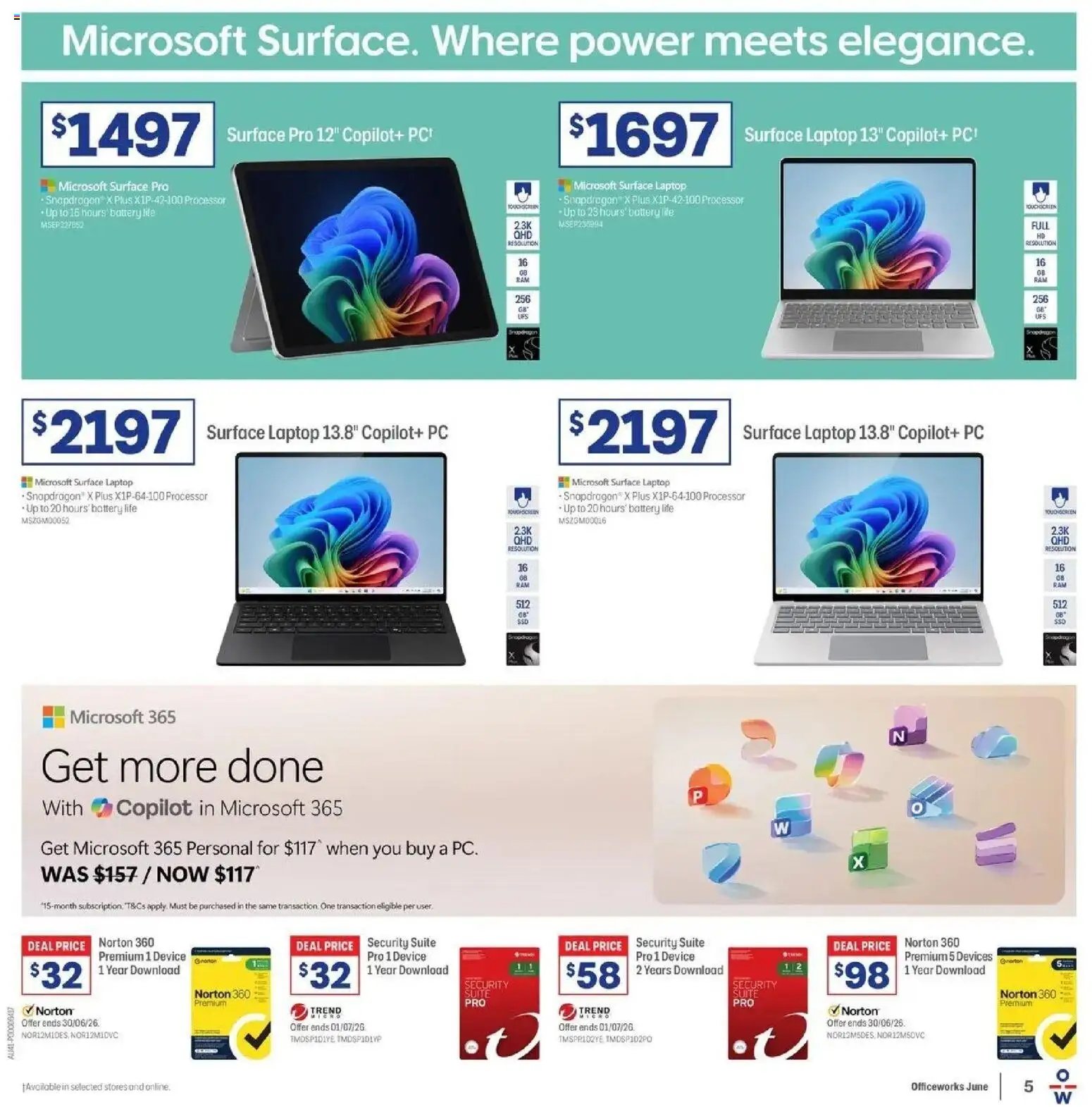 Officeworks catalogue from 10/06/2026 EOFY Deals