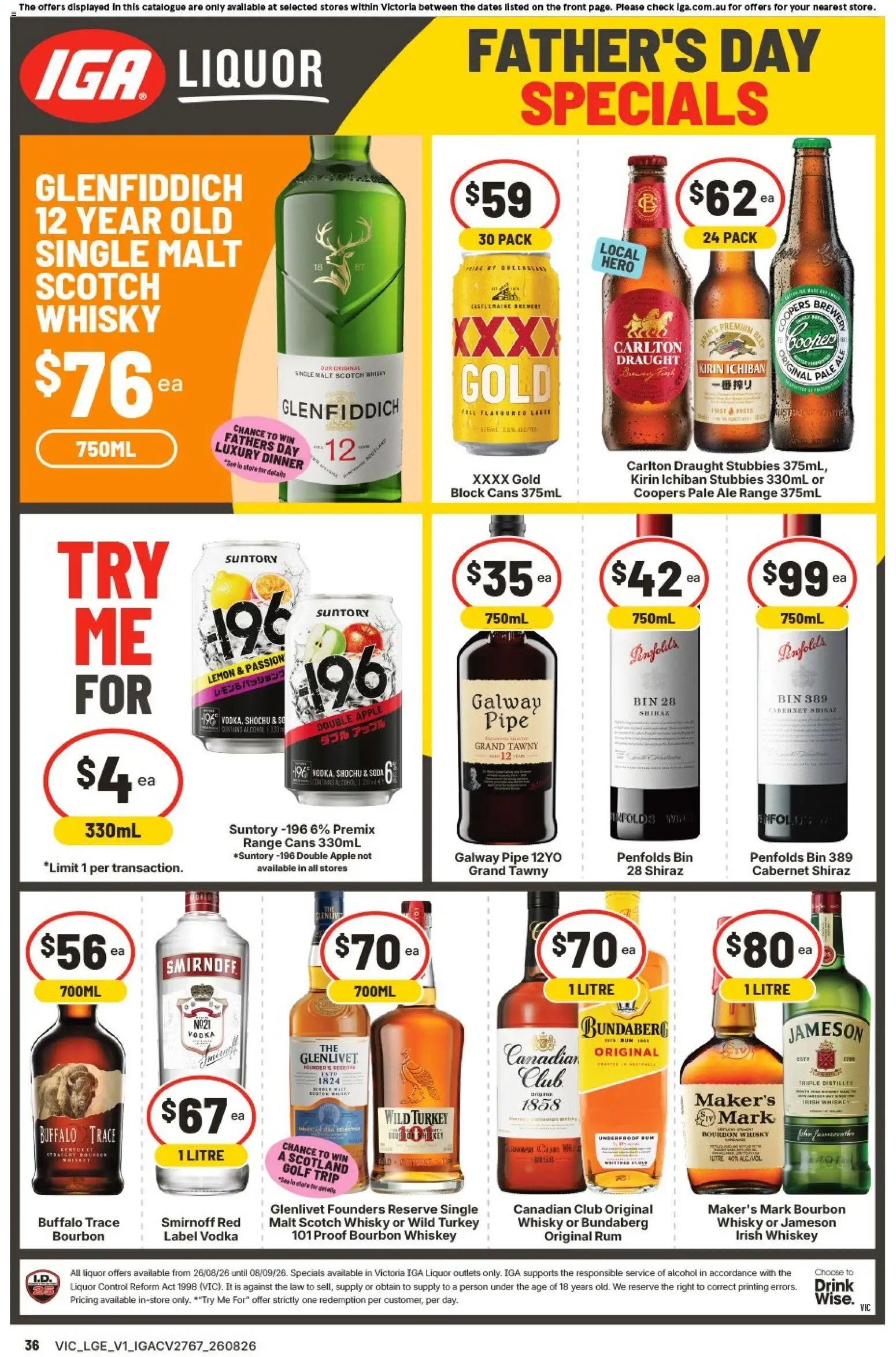 IGA catalogue from 26/08/2026 IGA catalogue Extra specials North Fitzroy