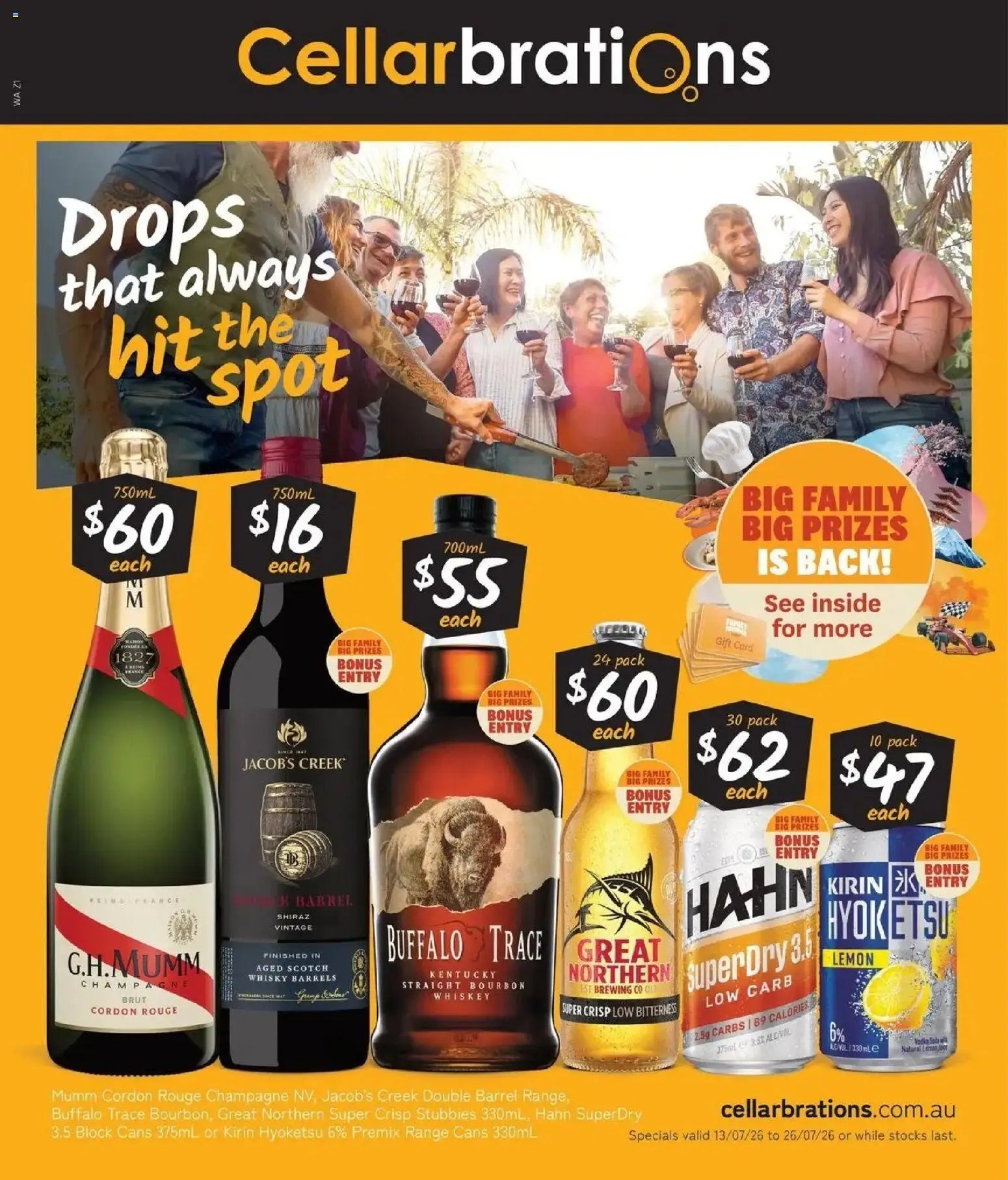Cellarbrations catalogue from 13/07/2026 Cellarbrations catalogue