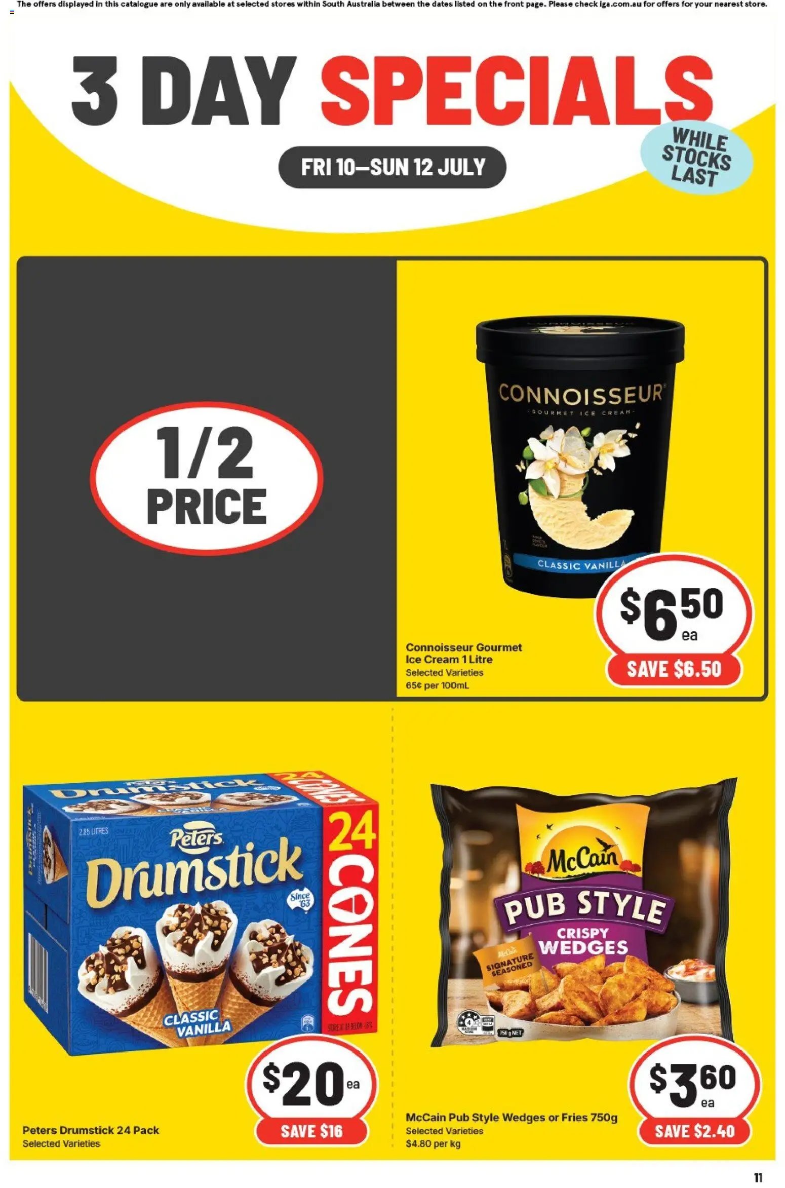 IGA catalogue from 10/07/2026 IGA 3 Day Specials - SA