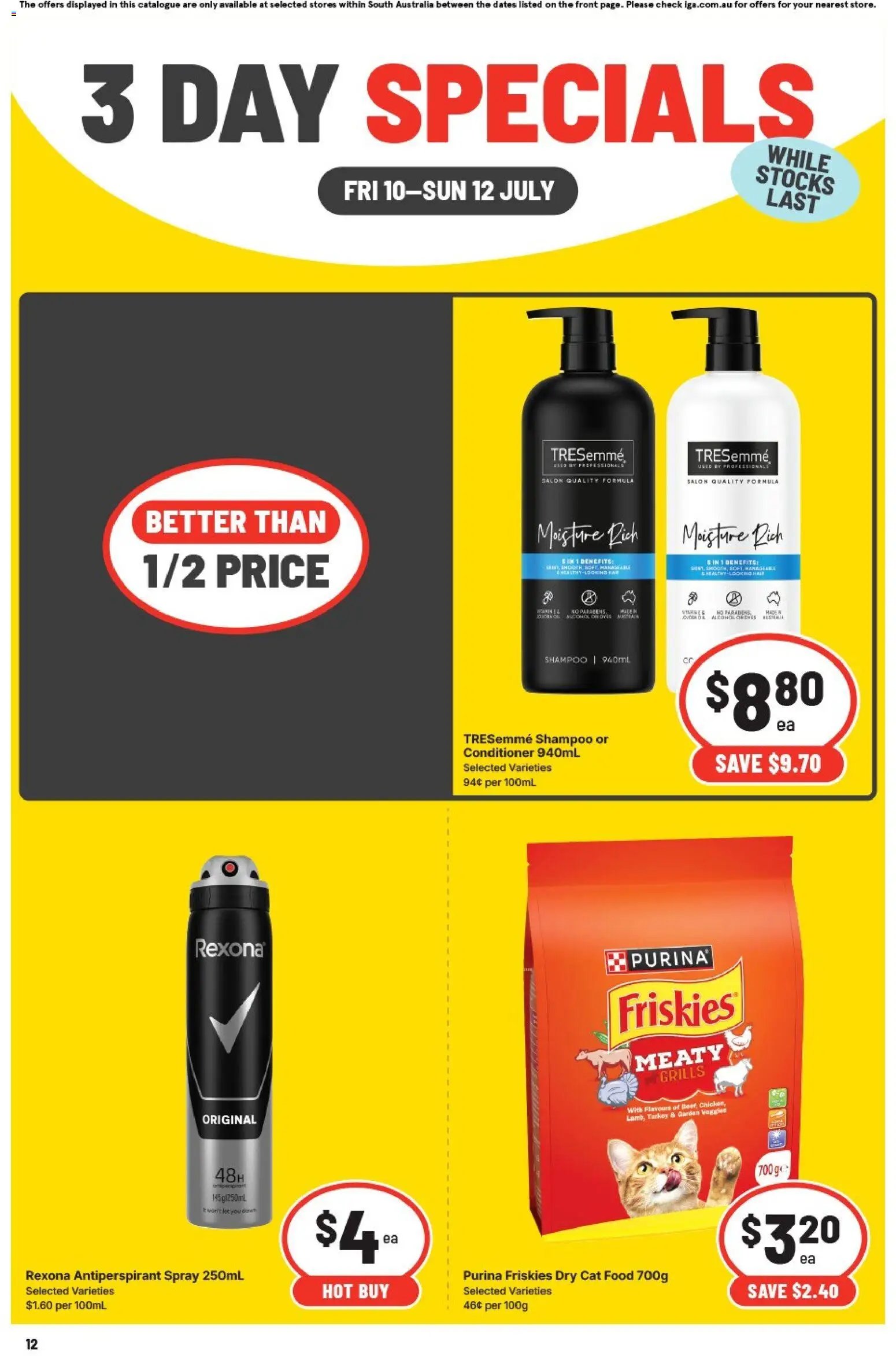 IGA catalogue from 10/07/2026 IGA 3 Day Specials - SA