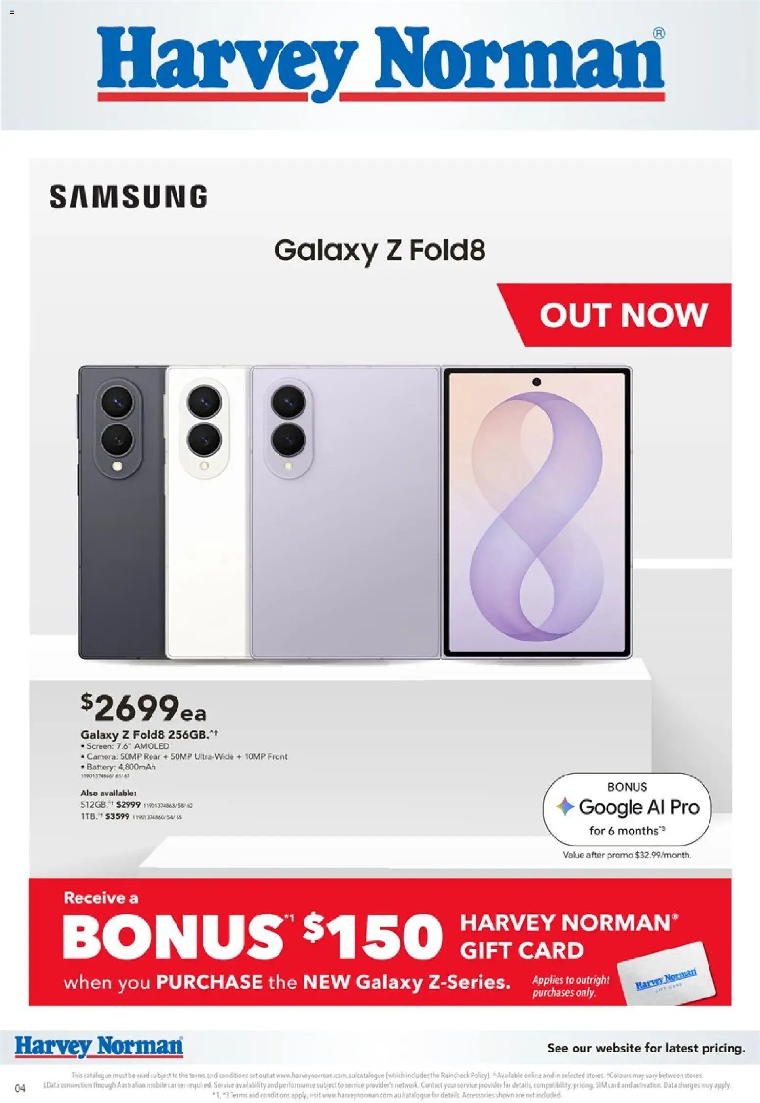 Harvey Norman catalogue from 14/08/2026 Harvey Norman Samsung Out Now 2026 Digital Catalogue