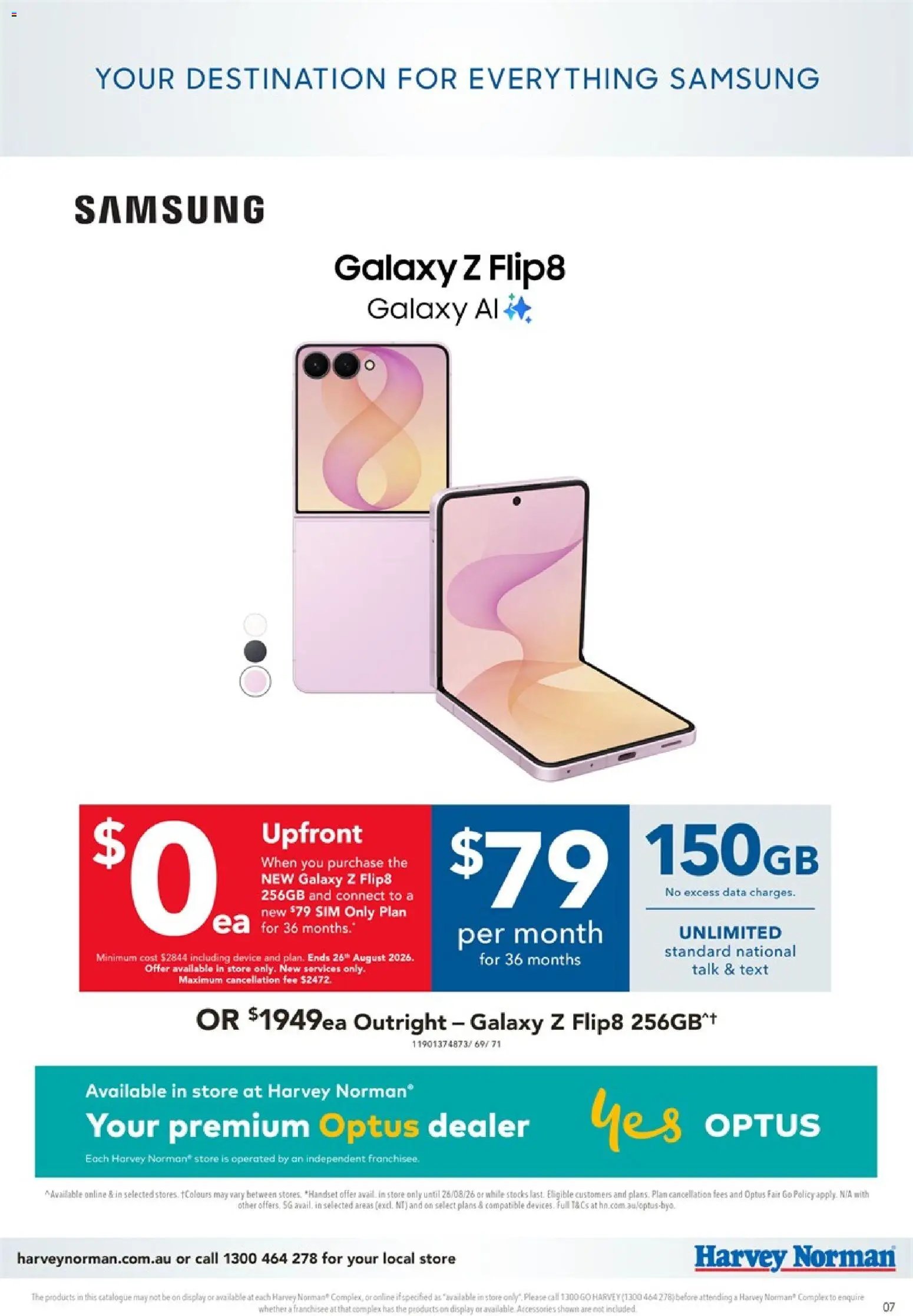 Harvey Norman catalogue from 14/08/2026 Harvey Norman Samsung Out Now 2026 Digital Catalogue