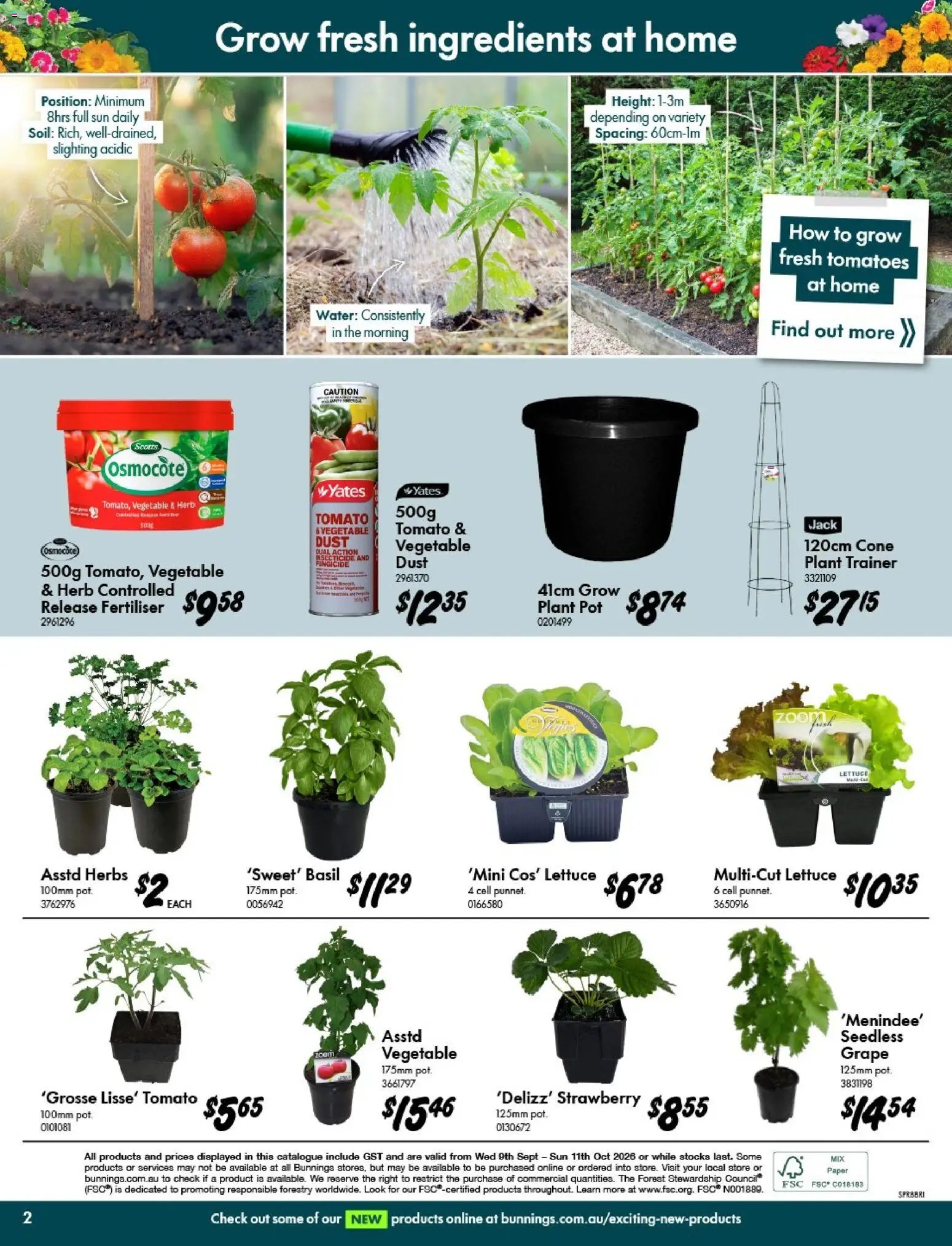 Bunnings Warehouse catalogue from 09/09/2026 Bunnings Warehouse - Spring Starts Here Bald Hills