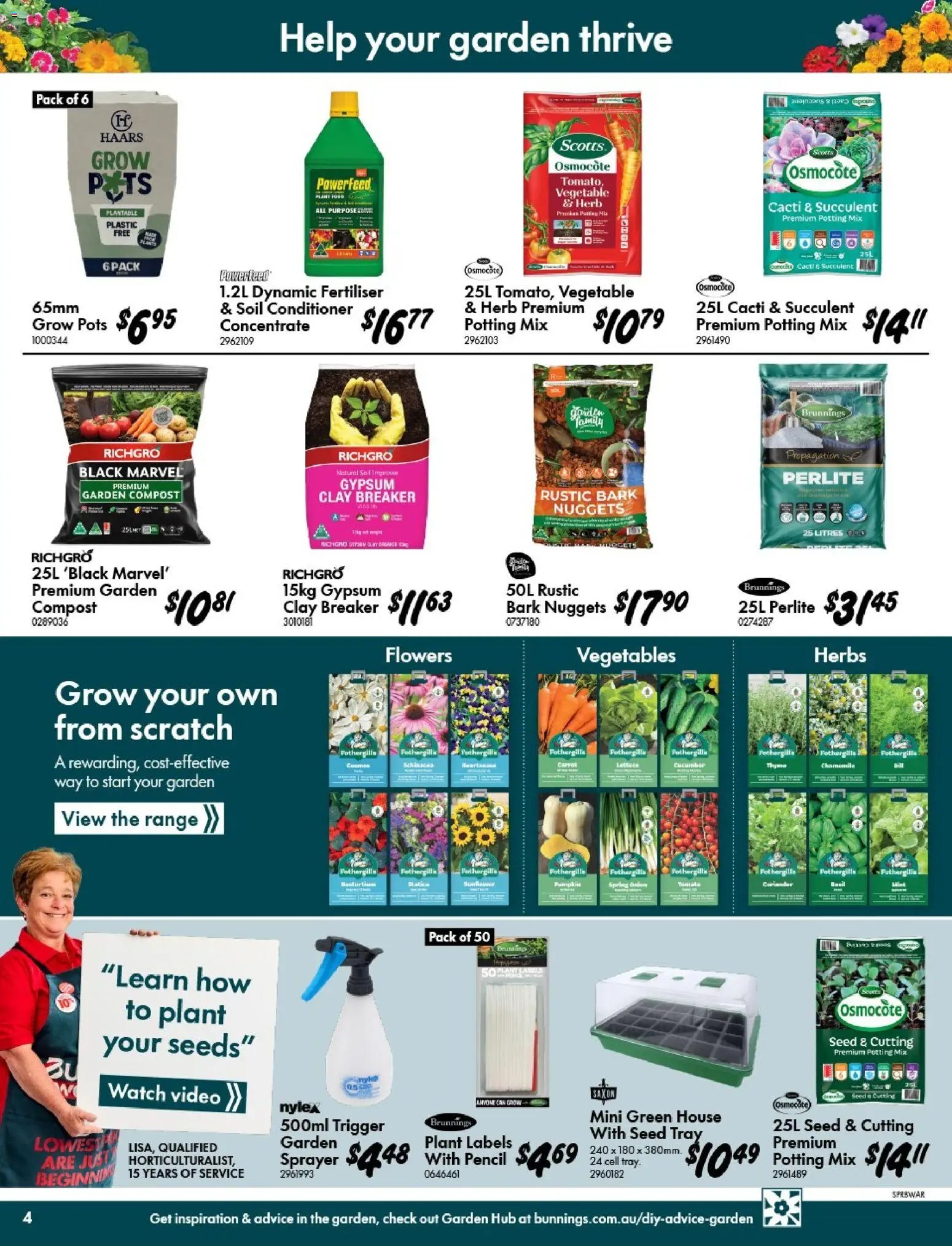 Bunnings Warehouse catalogue from 09/09/2026 Bunnings Warehouse - Spring Starts Here Bald Hills