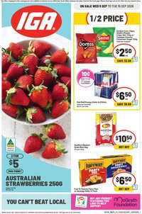 IGA catalogue from 09/09/2026 IGA catalogue Hackett