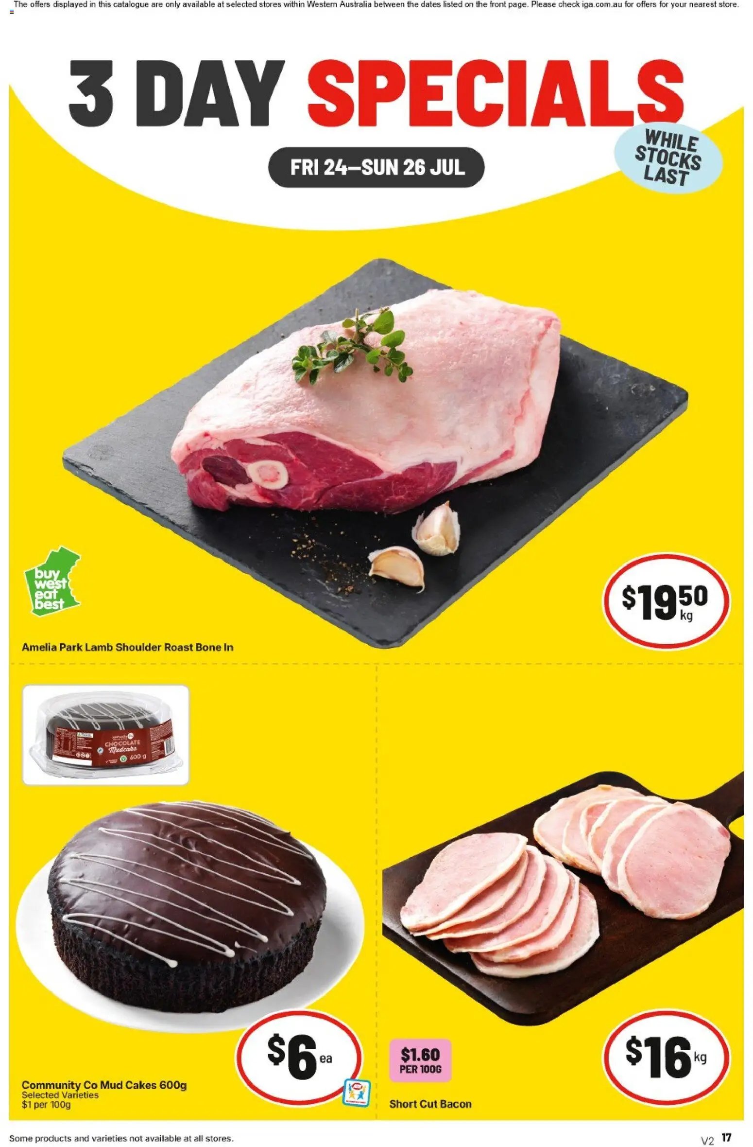 IGA catalogue from 24/07/2026 IGA 3 Day Specials NT/WA