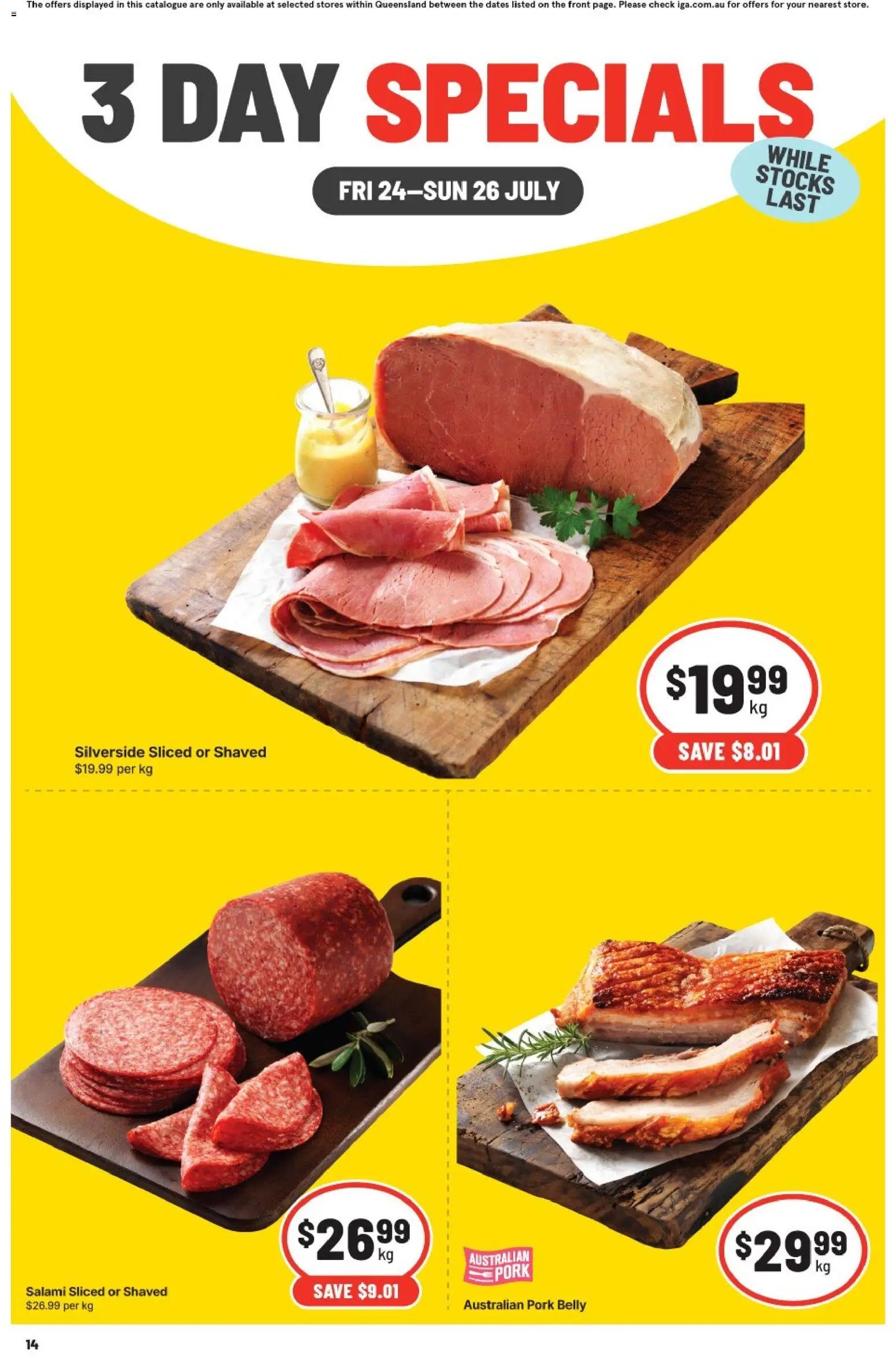IGA catalogue from 24/07/2026 IGA 3 Day Specials NSW