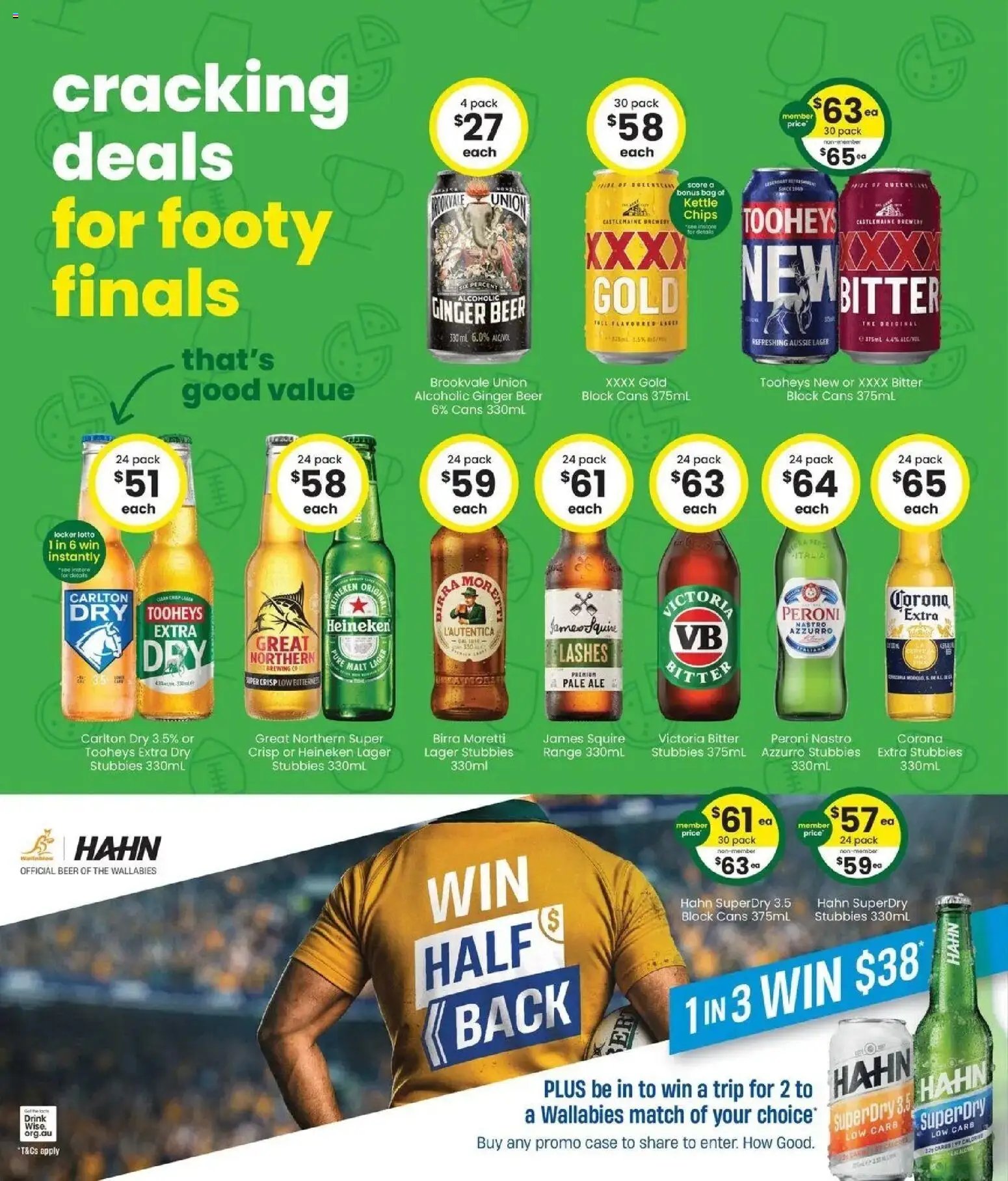 The Bottle-O catalogue from 14/09/2026 Good value booze for good value fans 14/09