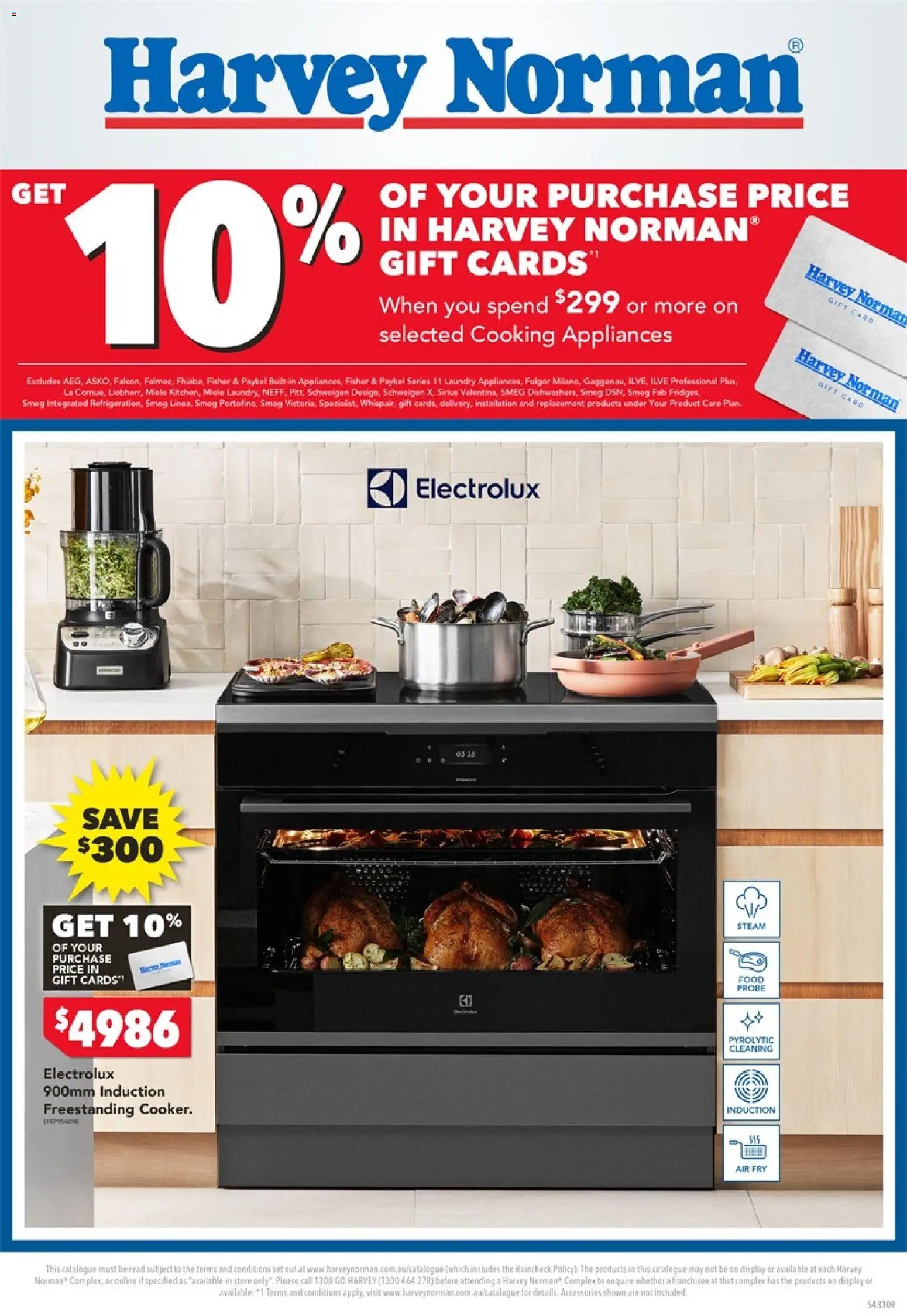 Harvey Norman catalogue from 17/08/2026 Harvey Norman Cooking Gift Card