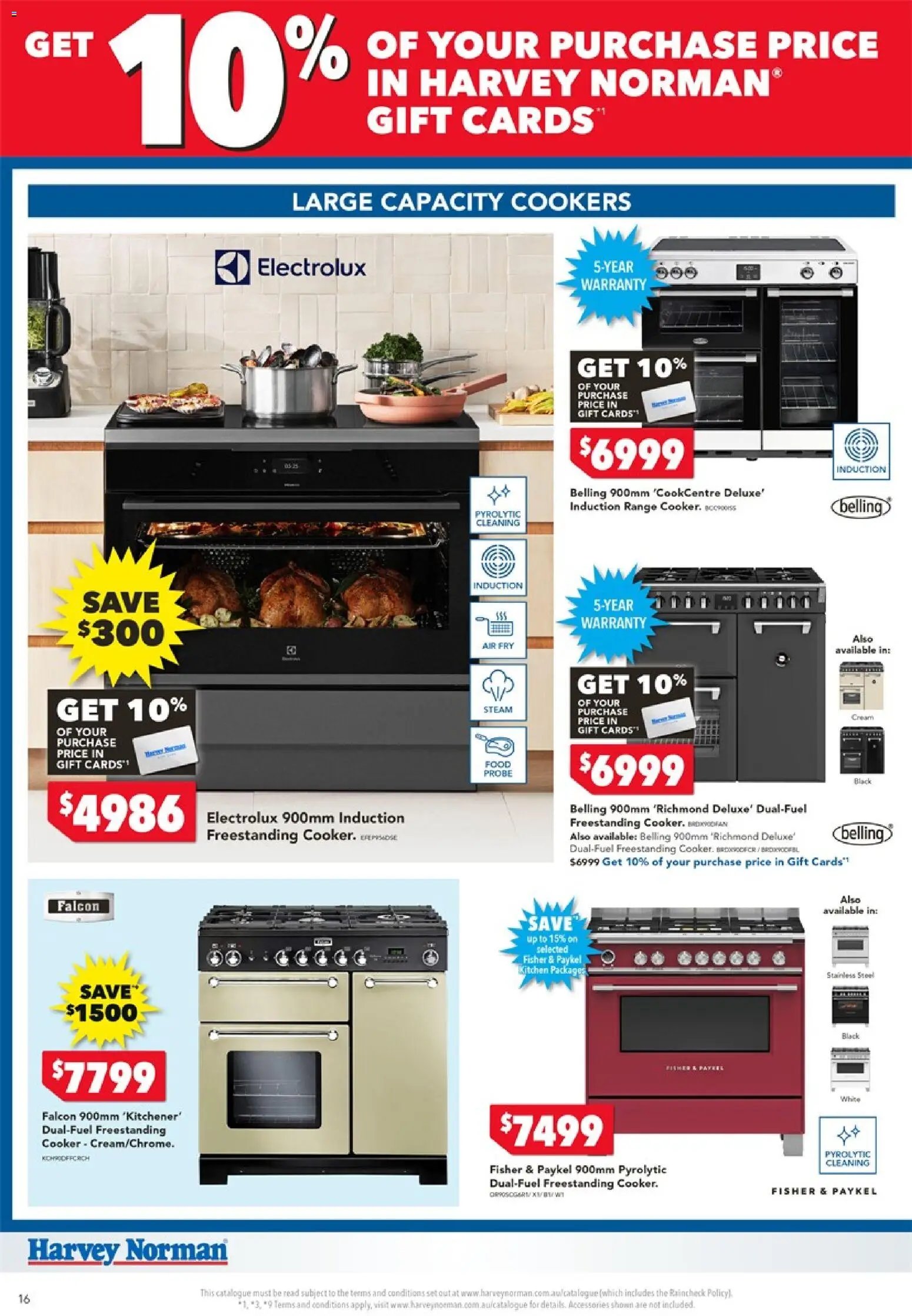Harvey Norman catalogue from 17/08/2026 Harvey Norman Cooking Gift Card