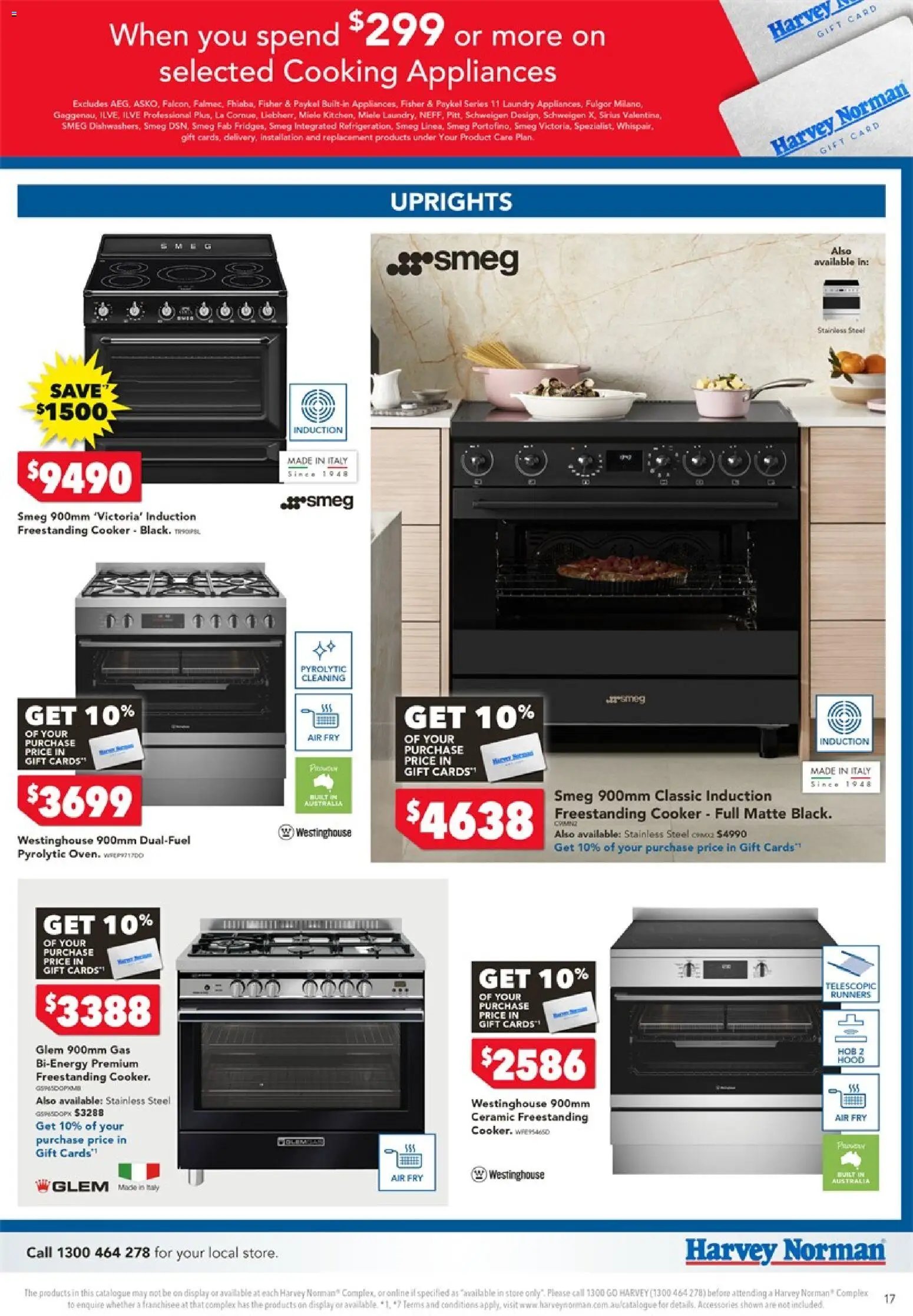 Harvey Norman catalogue from 17/08/2026 Harvey Norman Cooking Gift Card